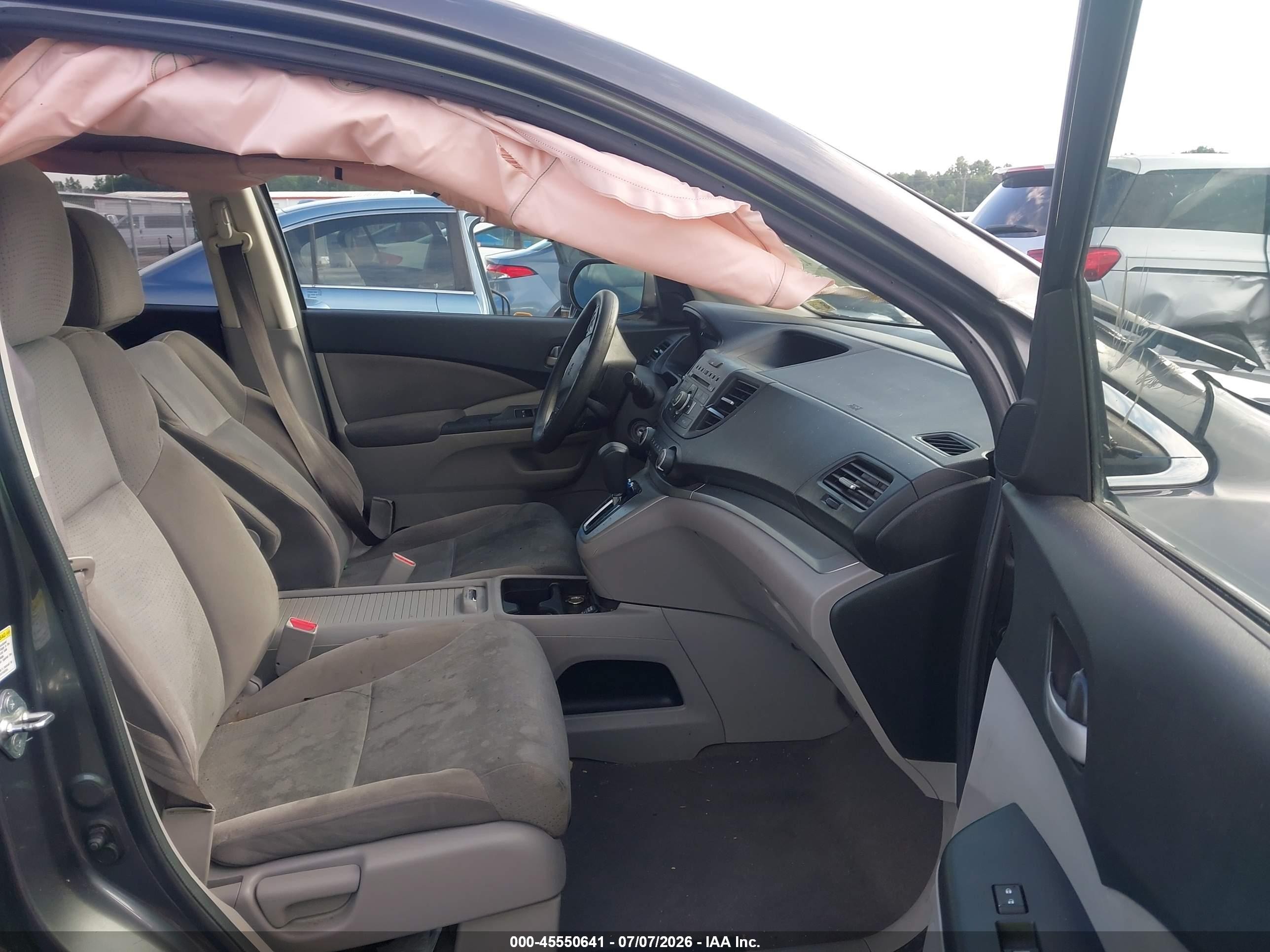 2013 Honda Cr-v Ex Gray vin: 2HKRM3H53DH509246