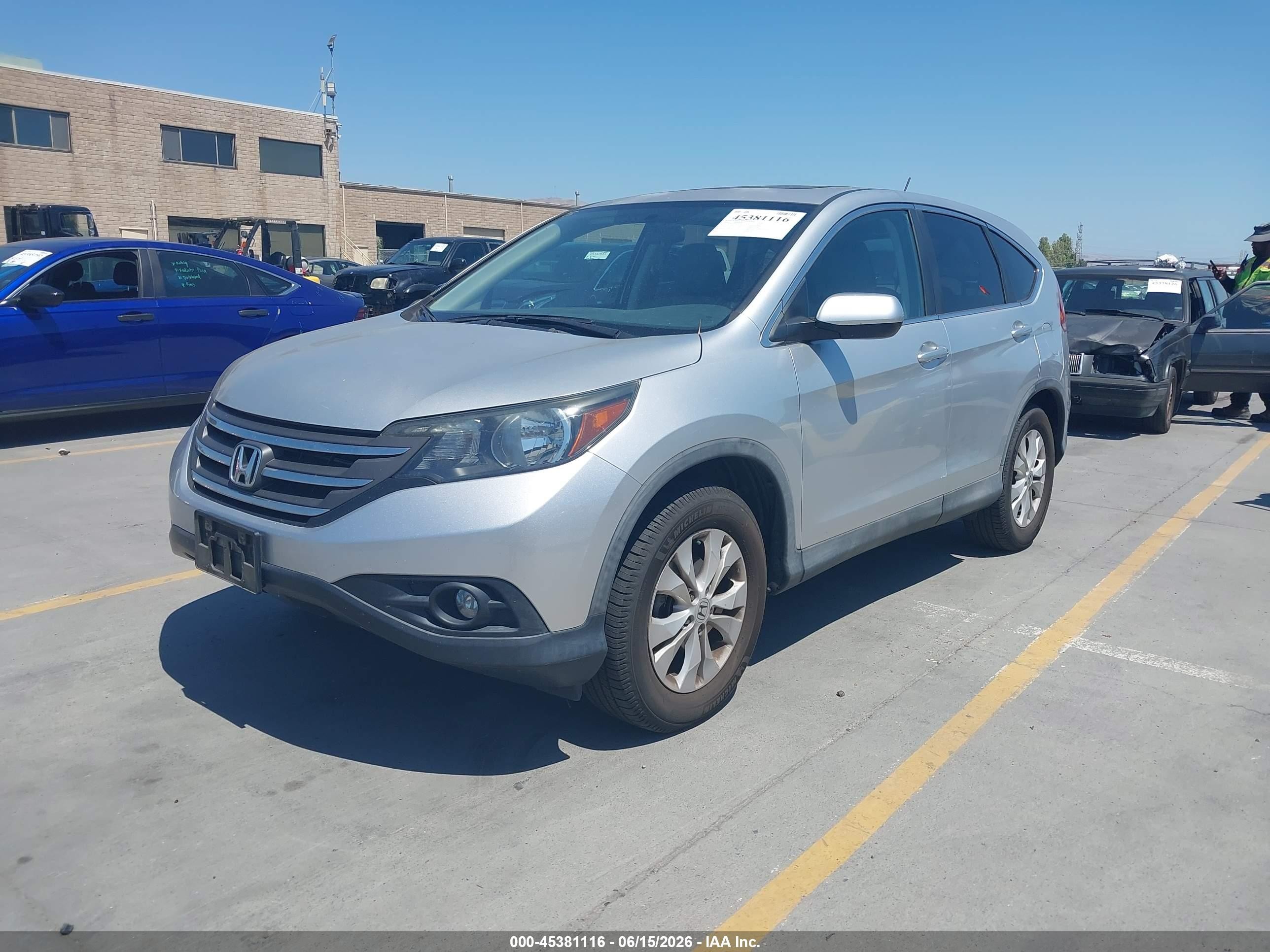 2014 Honda Cr-v Ex Silver vin: 2HKRM3H53EH501133