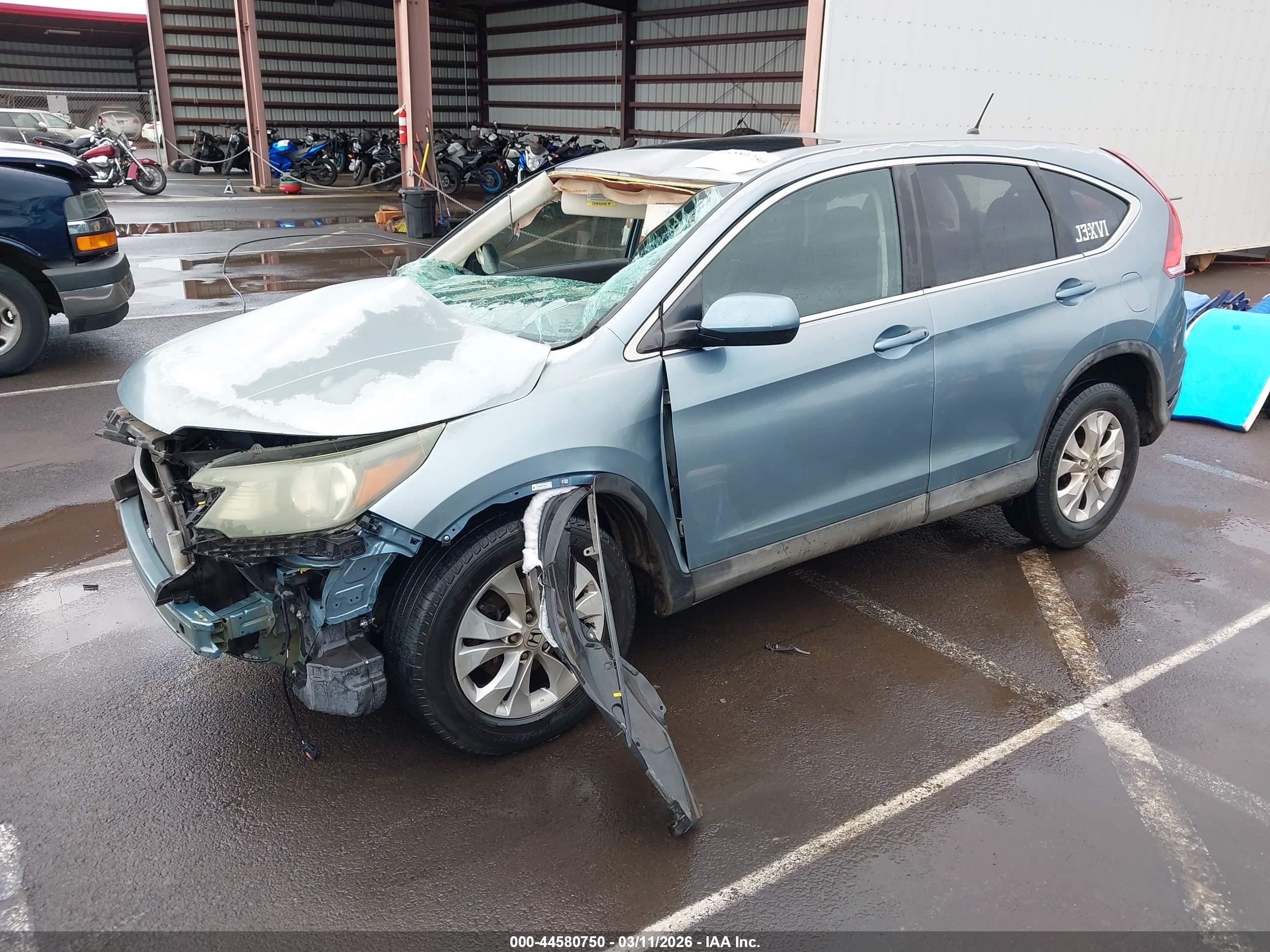 2014 Honda Cr-v Ex Blue vin: 2HKRM3H53EH542572