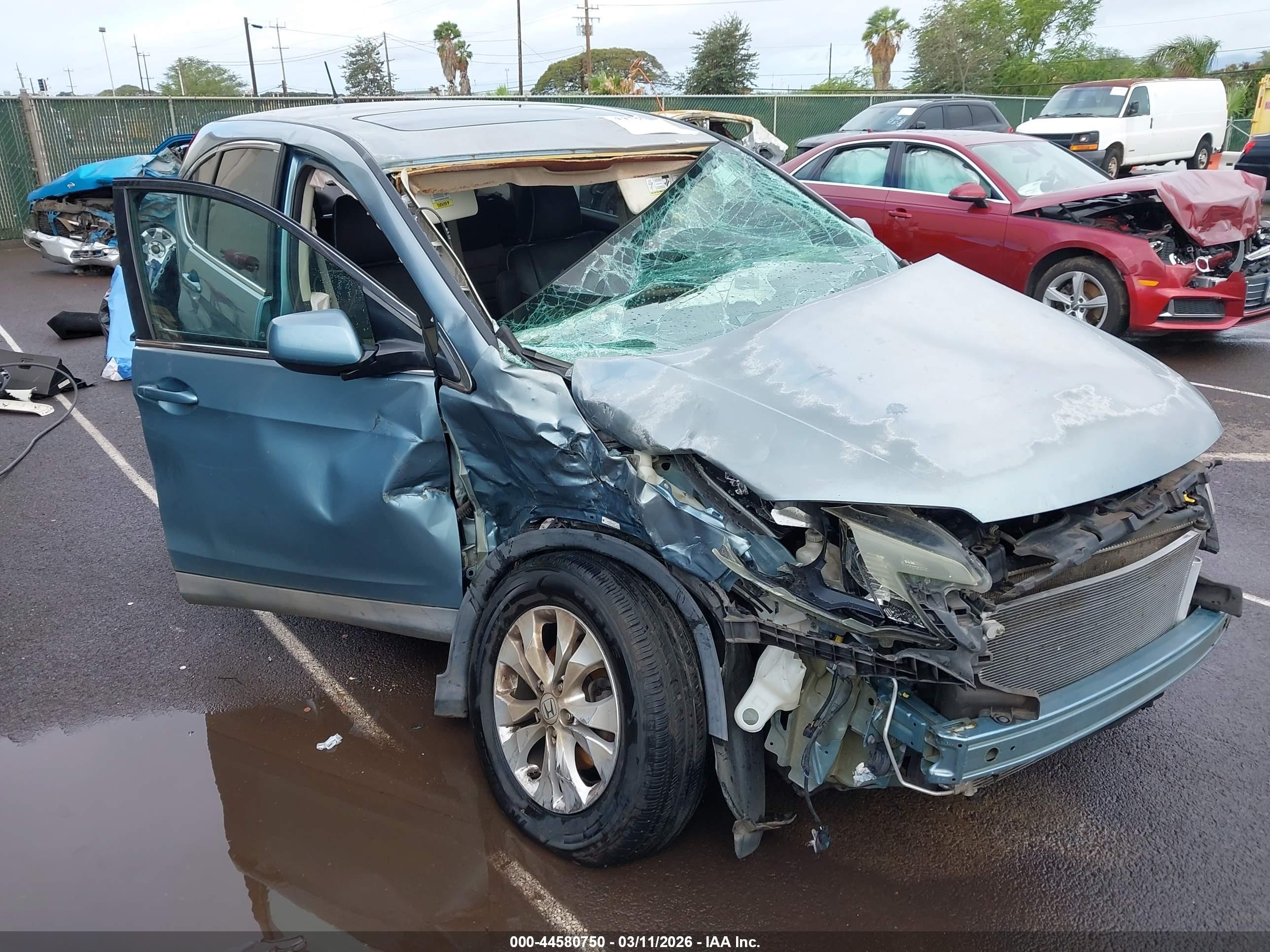 2014 Honda Cr-v Ex Blue vin: 2HKRM3H53EH542572