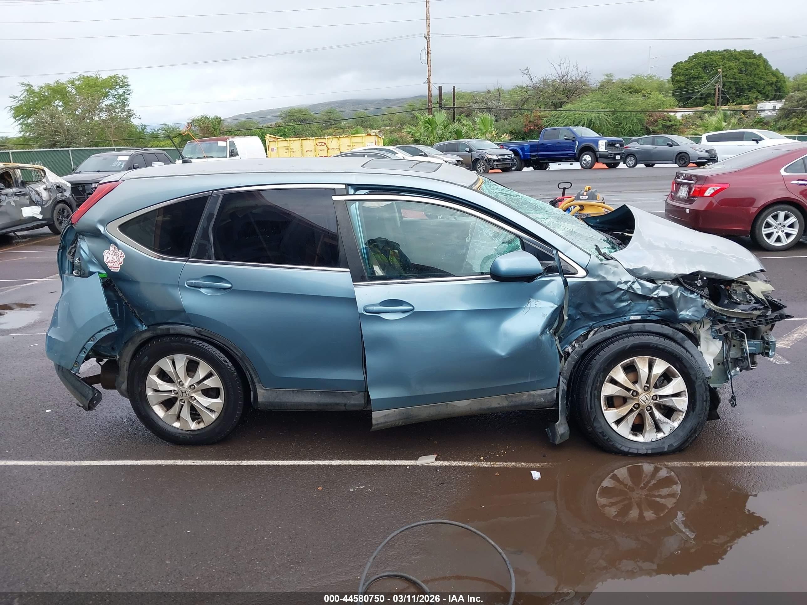 2014 Honda Cr-v Ex Blue vin: 2HKRM3H53EH542572