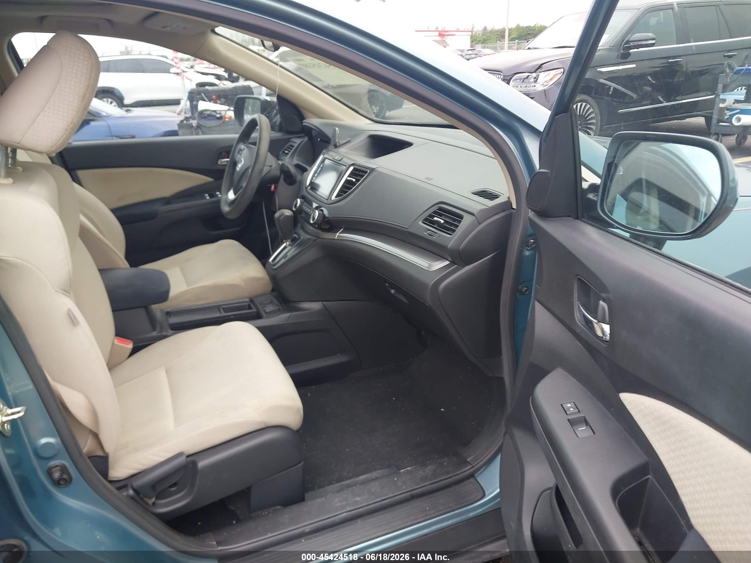 2015 Honda Cr-v Ex Blue vin: 2HKRM3H53FH503529