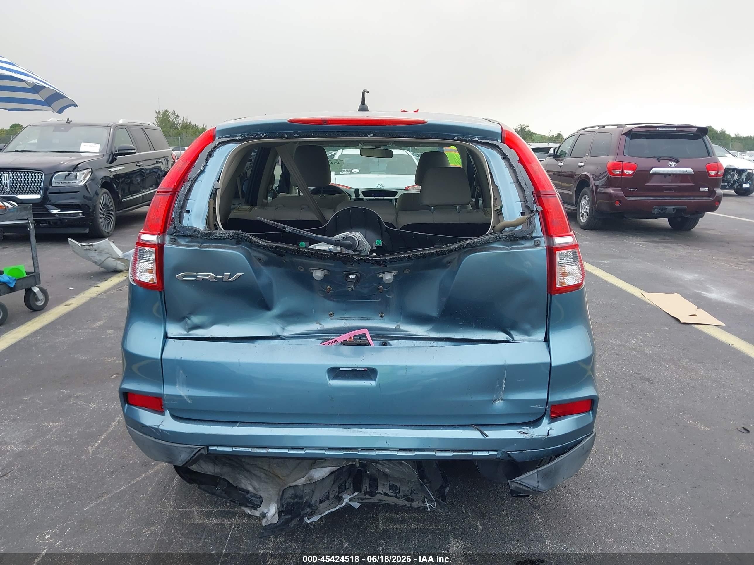 2015 Honda Cr-v Ex Blue vin: 2HKRM3H53FH503529