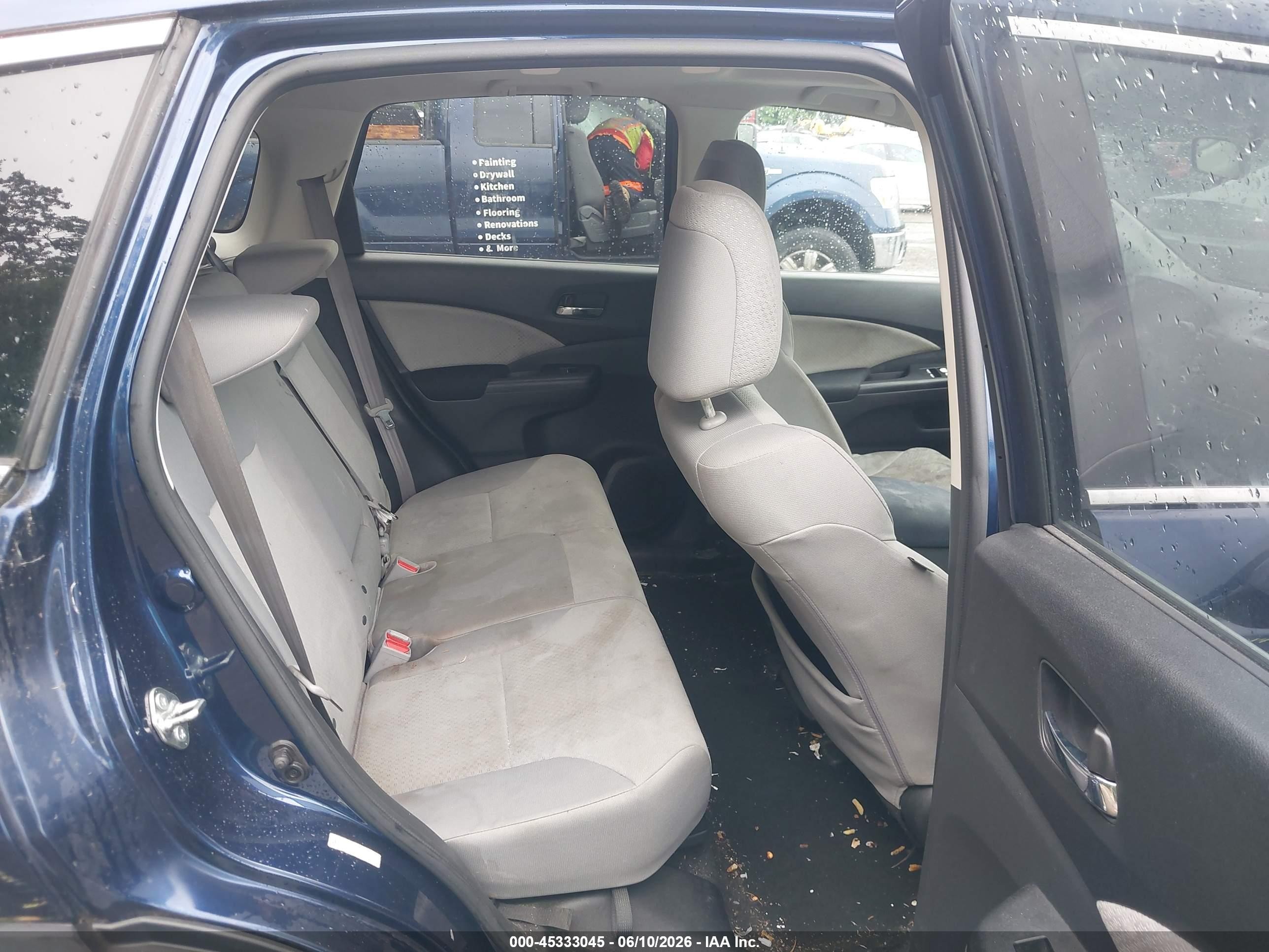 2015 Honda Cr-v Ex Blue vin: 2HKRM3H53FH520802