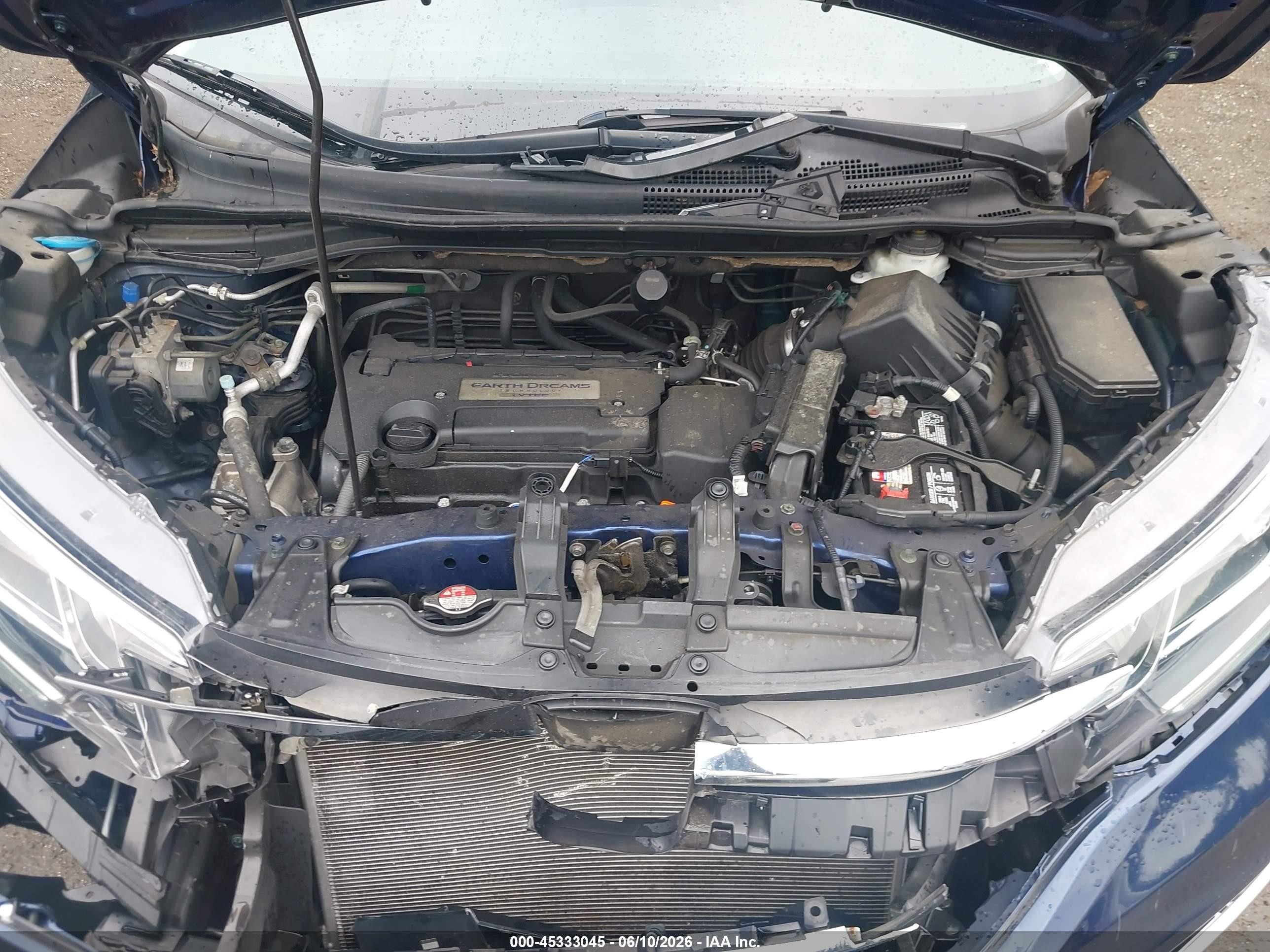 2015 Honda Cr-v Ex Blue vin: 2HKRM3H53FH520802