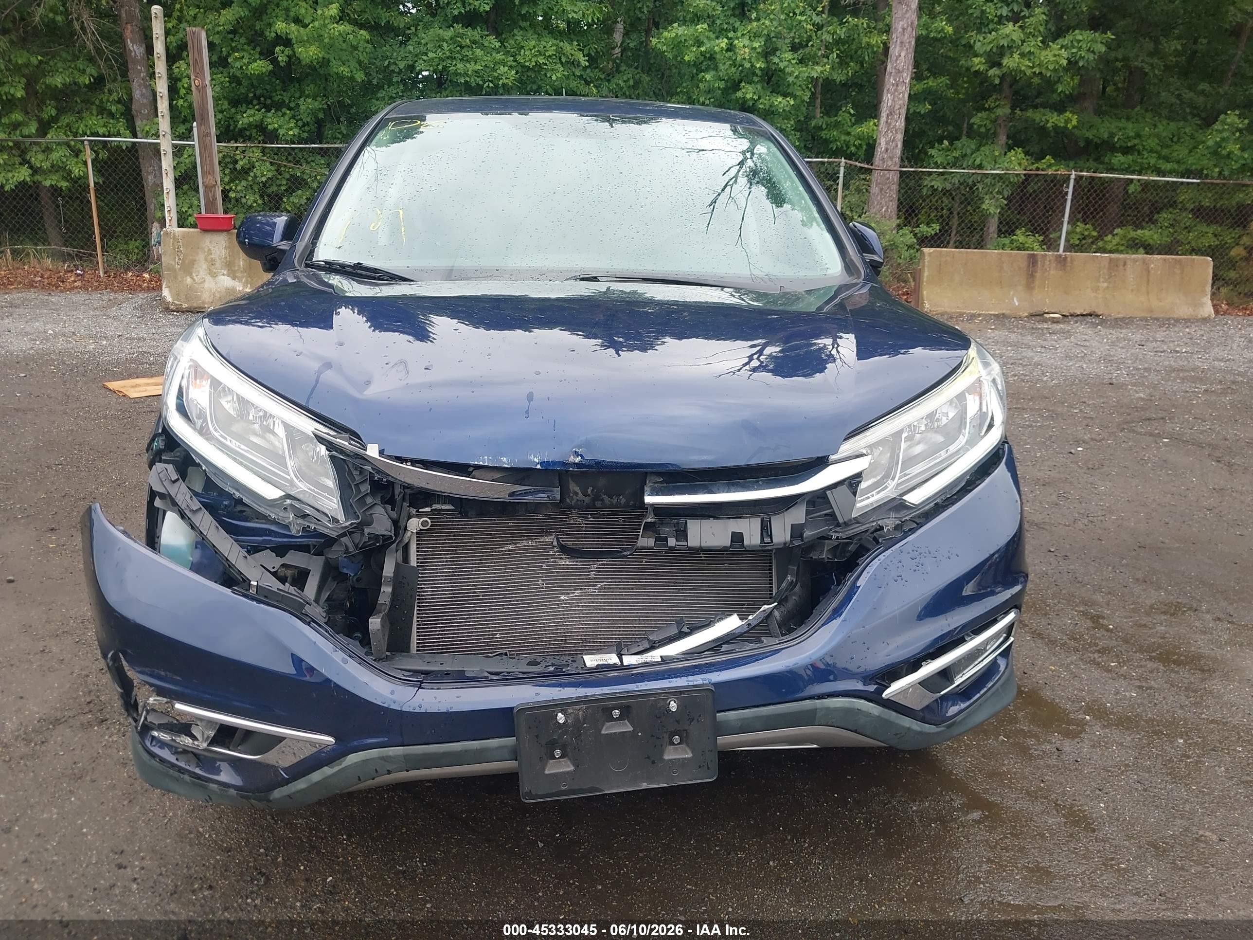2015 Honda Cr-v Ex Blue vin: 2HKRM3H53FH520802
