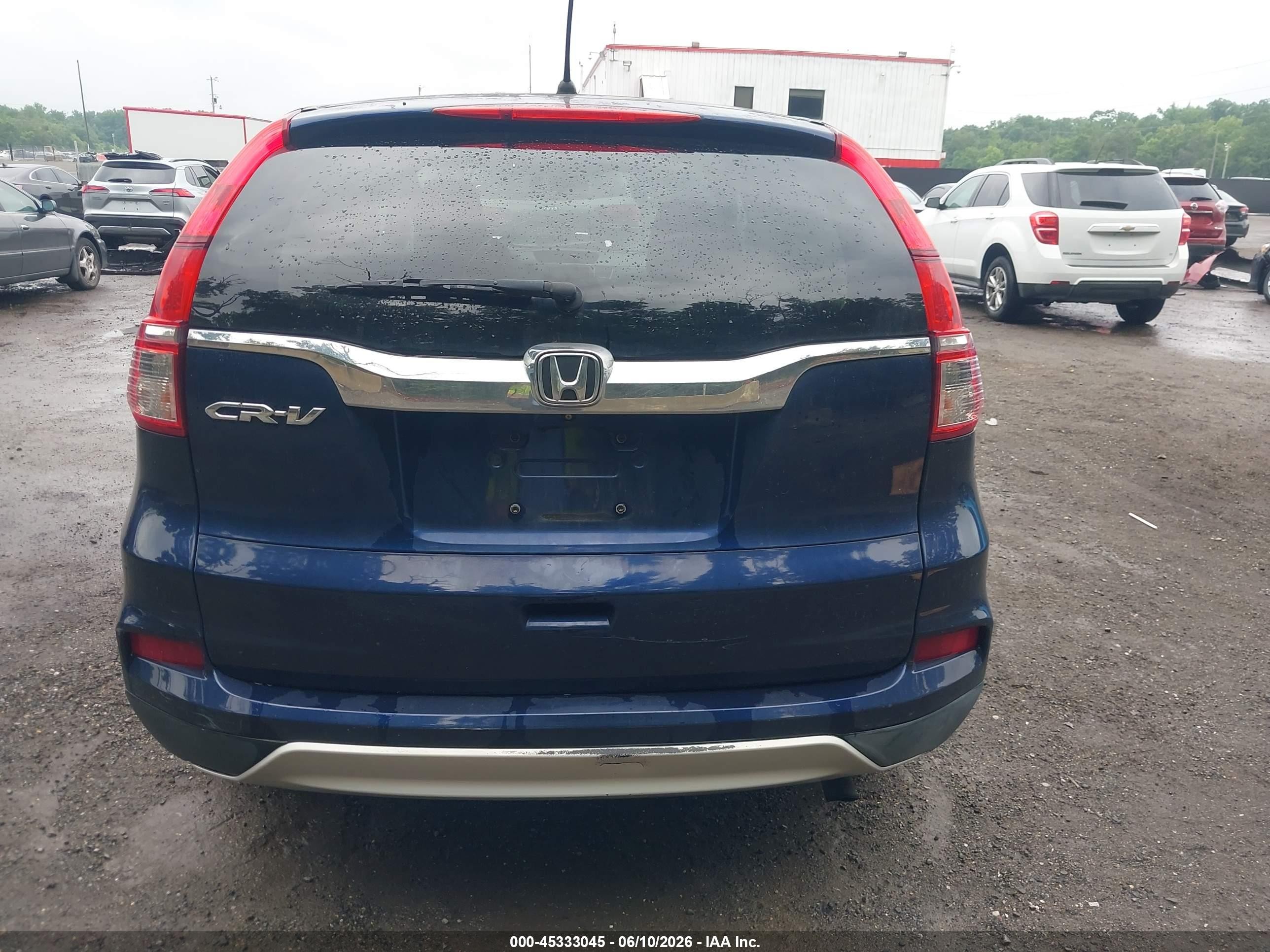 2015 Honda Cr-v Ex Blue vin: 2HKRM3H53FH520802