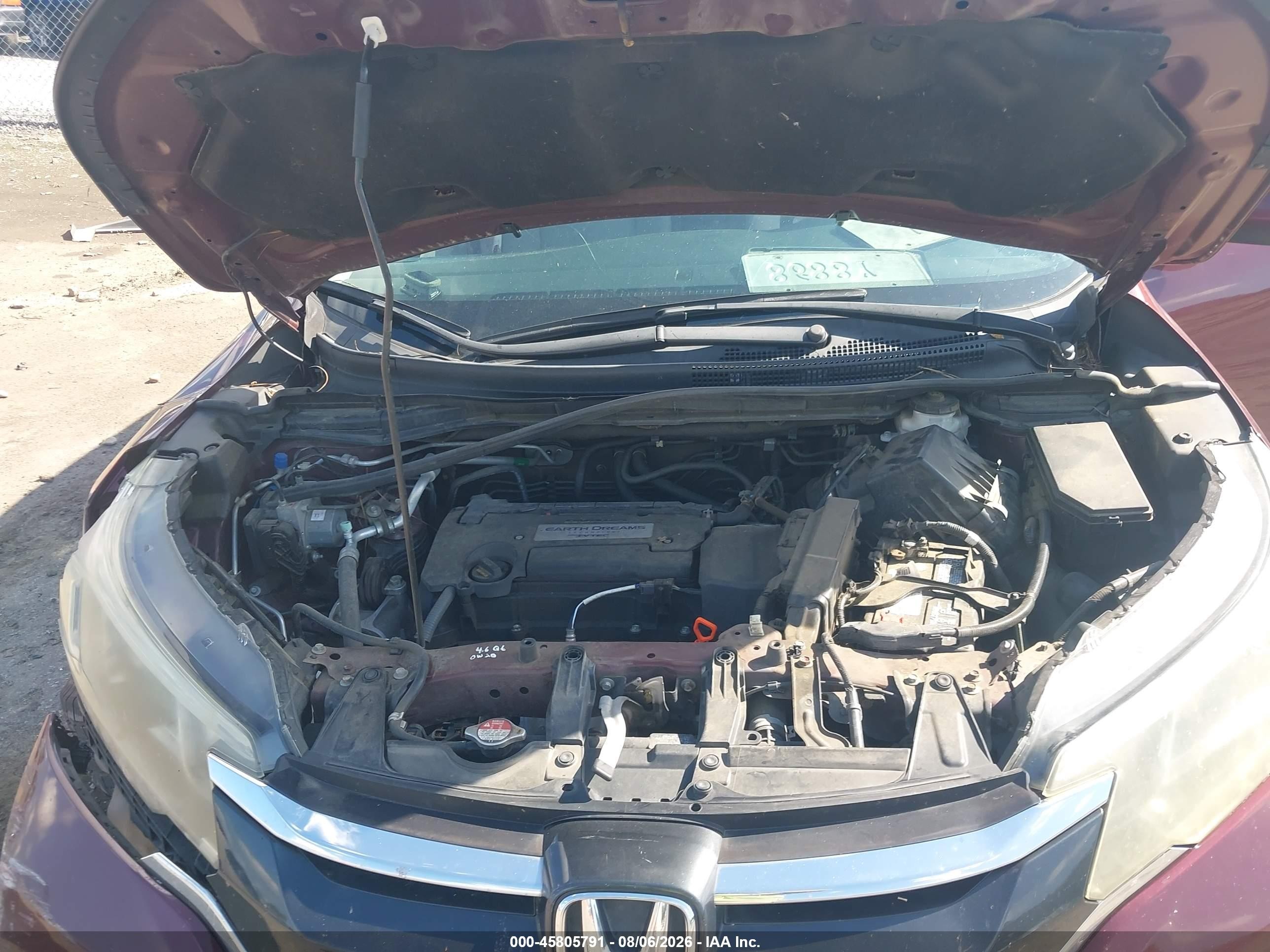 2015 Honda Cr-v Ex Burgundy vin: 2HKRM3H53FH532299