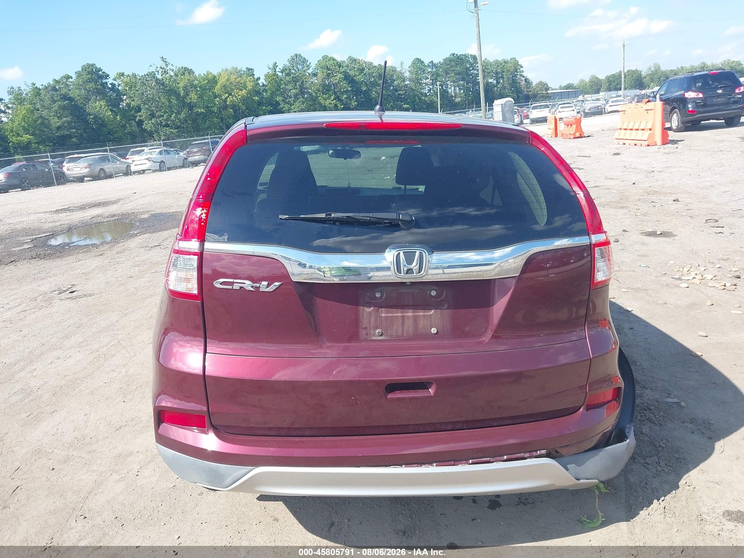 2015 Honda Cr-v Ex Burgundy vin: 2HKRM3H53FH532299