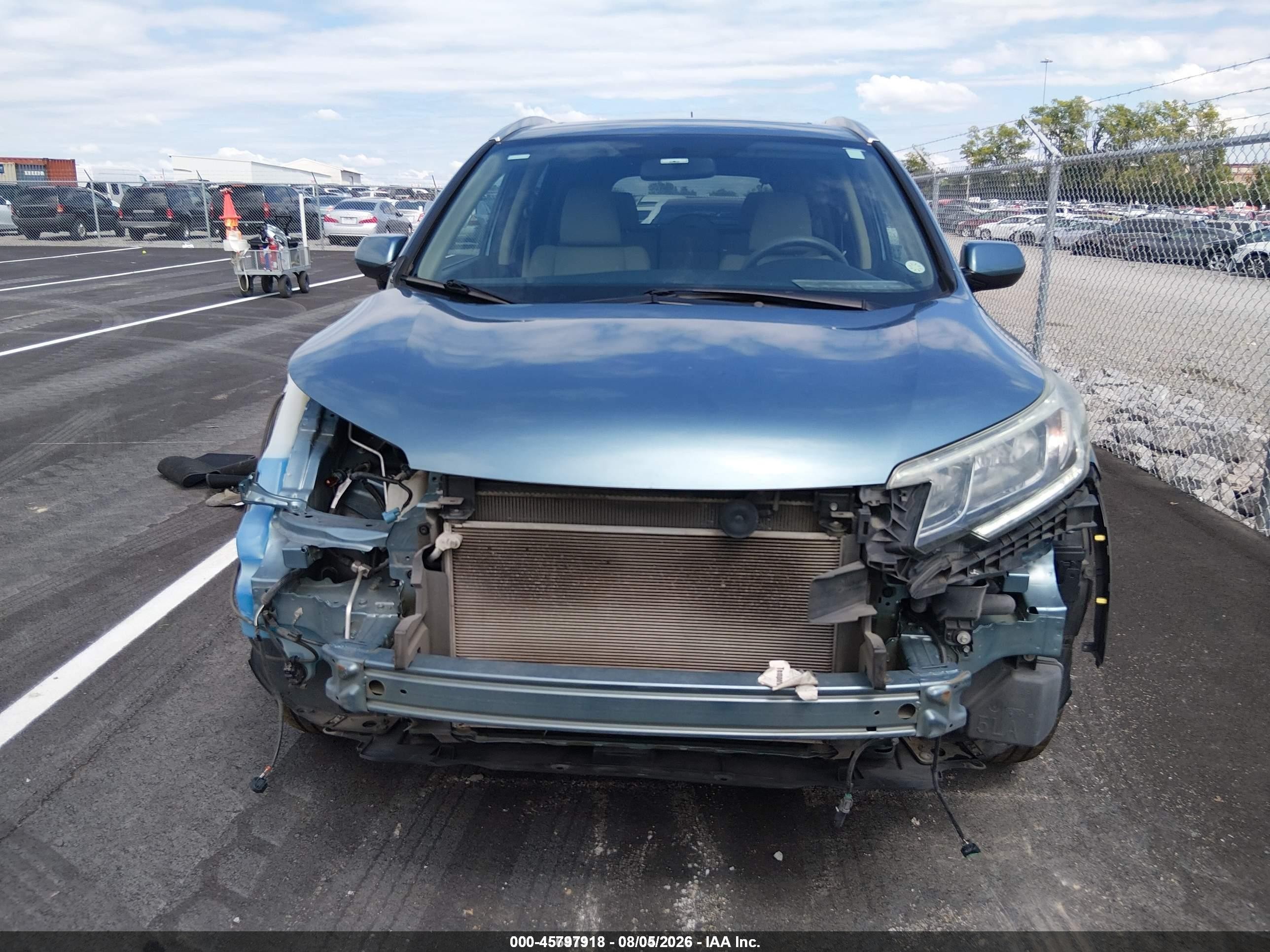 2015 Honda Cr-v Ex Blue vin: 2HKRM3H53FH540841