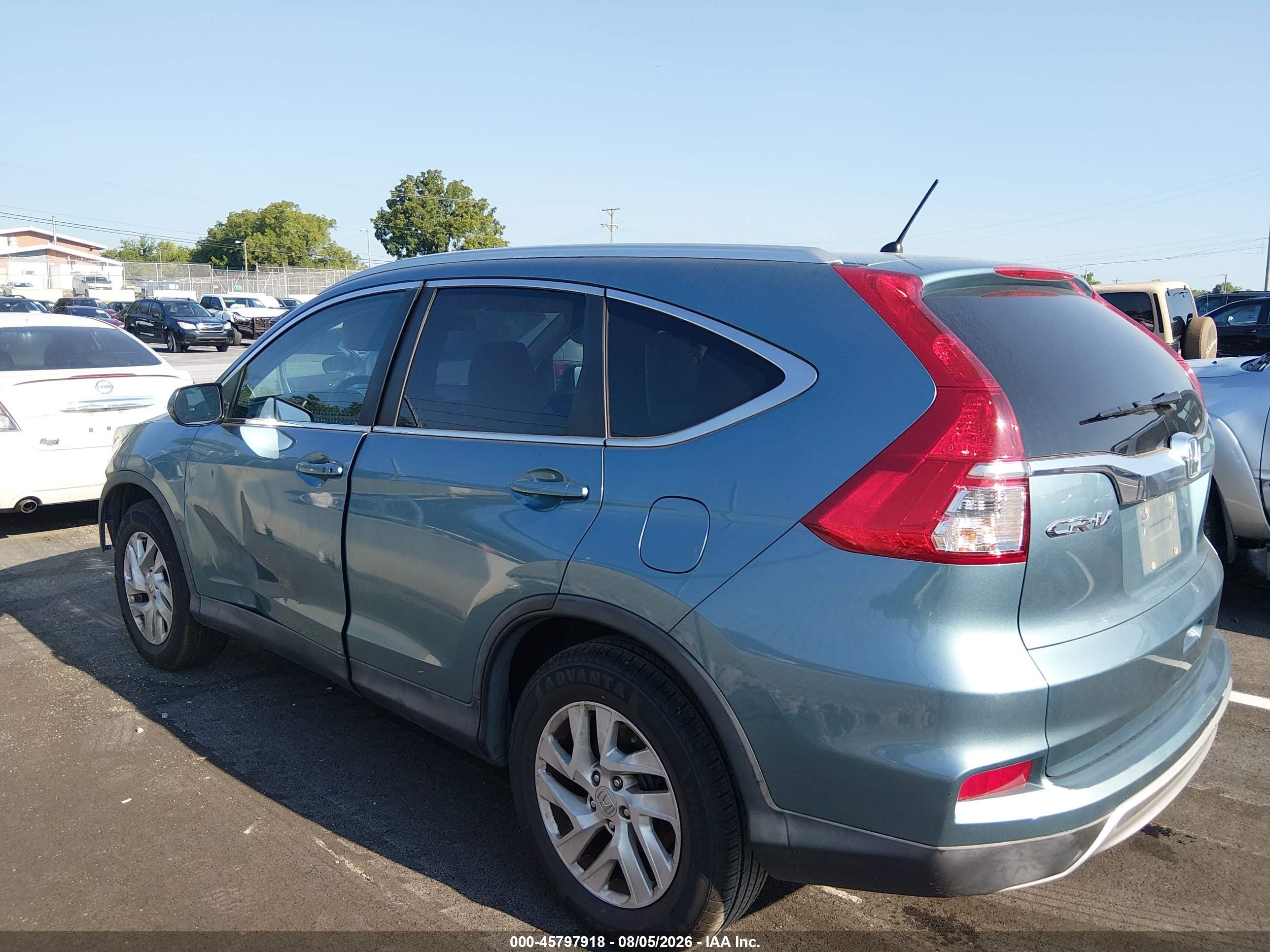 2015 Honda Cr-v Ex Blue vin: 2HKRM3H53FH540841