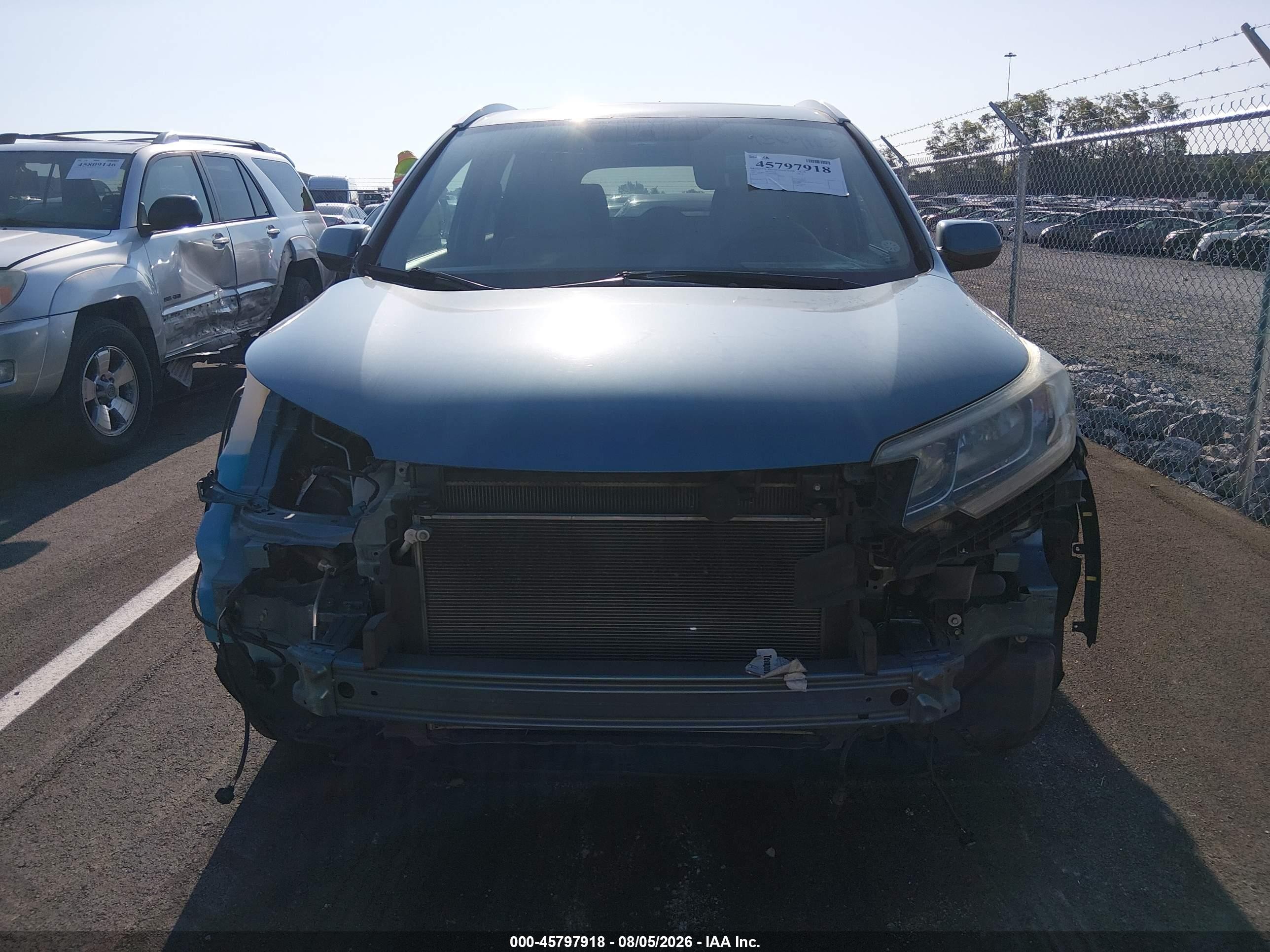 2015 Honda Cr-v Ex Blue vin: 2HKRM3H53FH540841