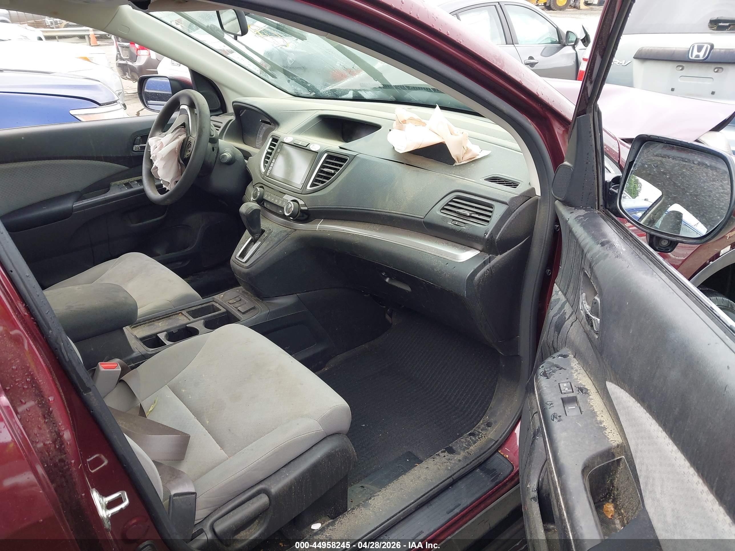 2015 Honda Cr-v Ex Burgundy vin: 2HKRM3H53FH549216