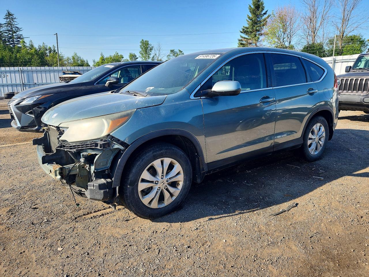 2013 Honda Cr-v Ex Blue vin: 2HKRM3H54DH001092