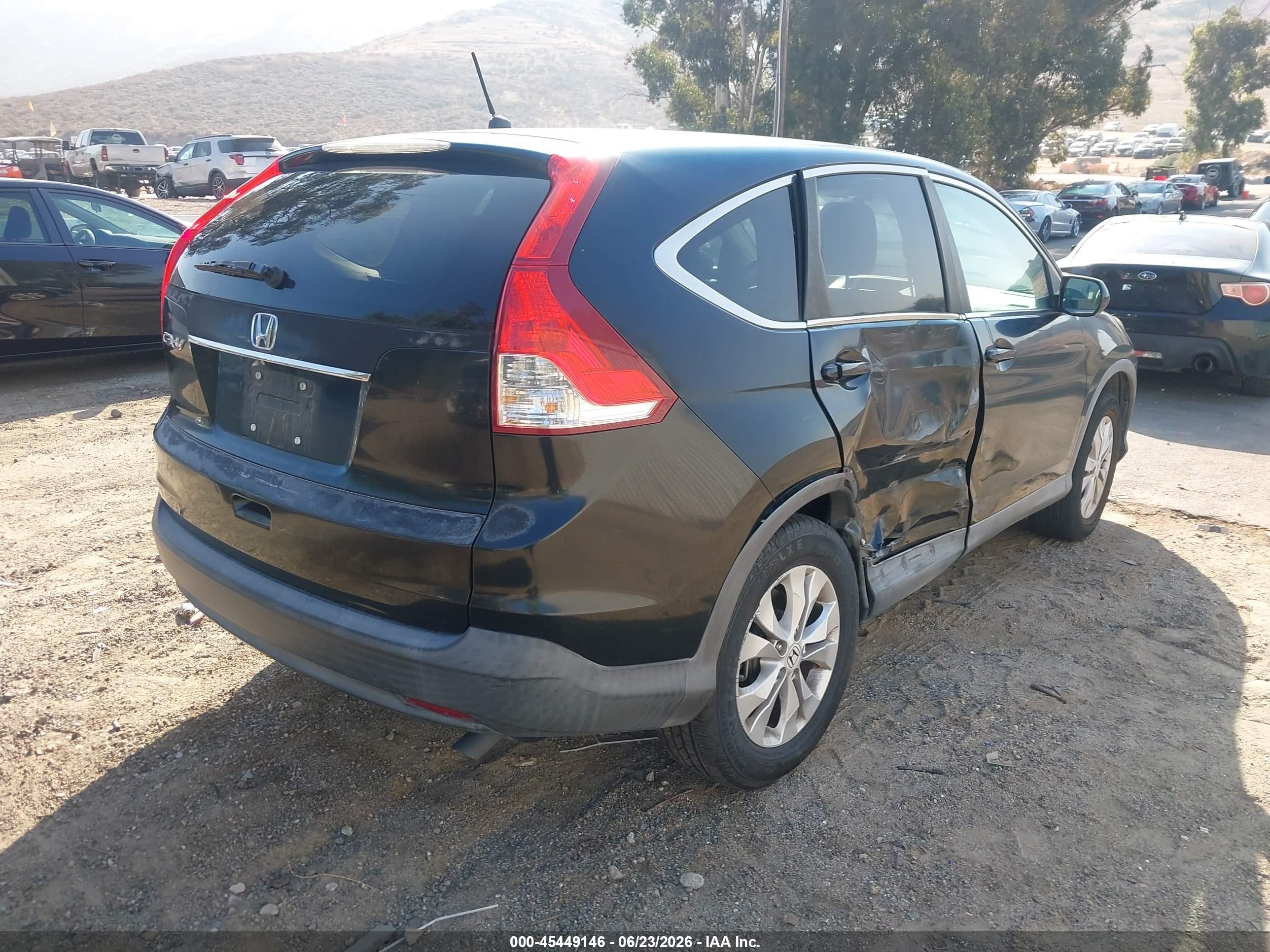 2014 Honda Cr-v Ex Black vin: 2HKRM3H54EH502291