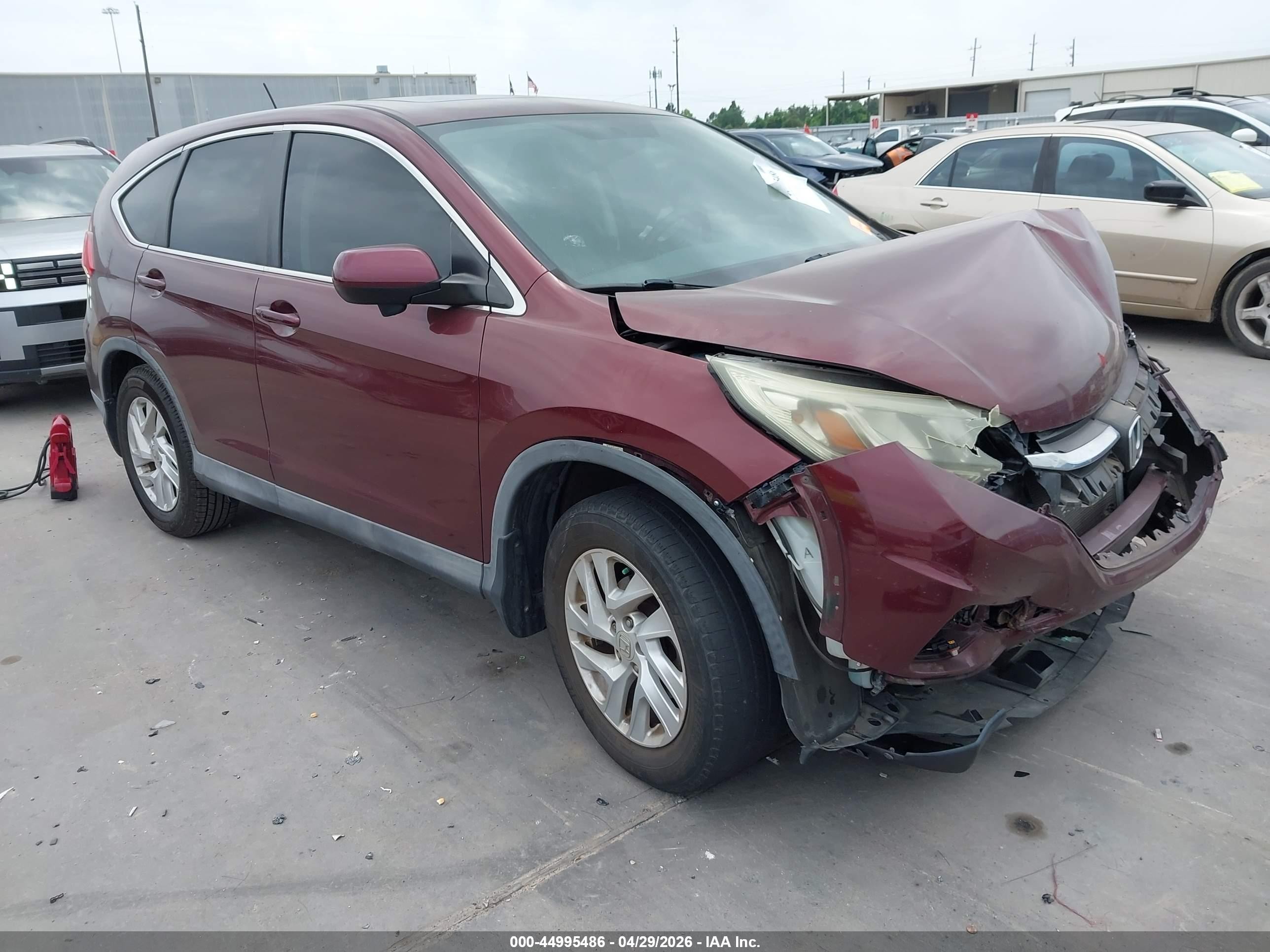 2015 Honda Cr-v Ex Burgundy vin: 2HKRM3H54FH515690