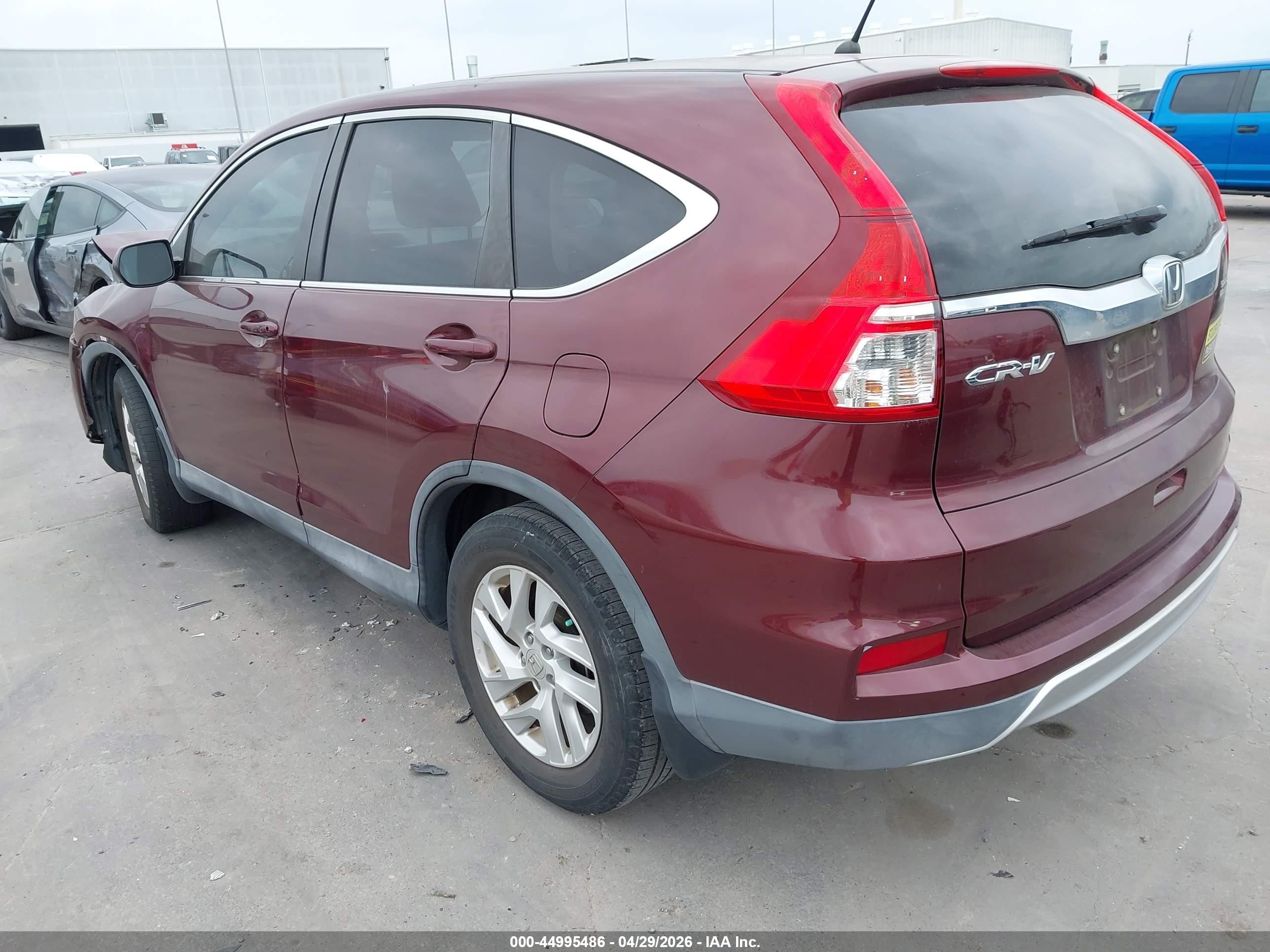 2015 Honda Cr-v Ex Burgundy vin: 2HKRM3H54FH515690