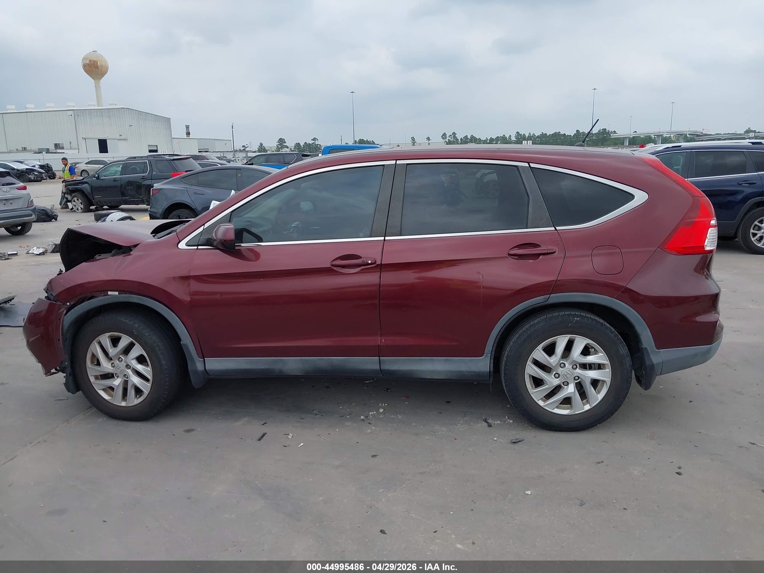 2015 Honda Cr-v Ex Burgundy vin: 2HKRM3H54FH515690