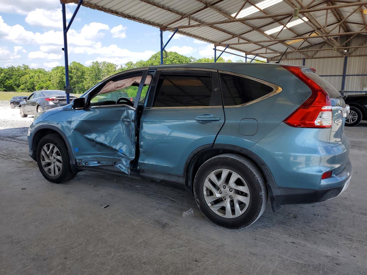 2015 Honda Cr-v Ex Blue vin: 2HKRM3H54FH524681