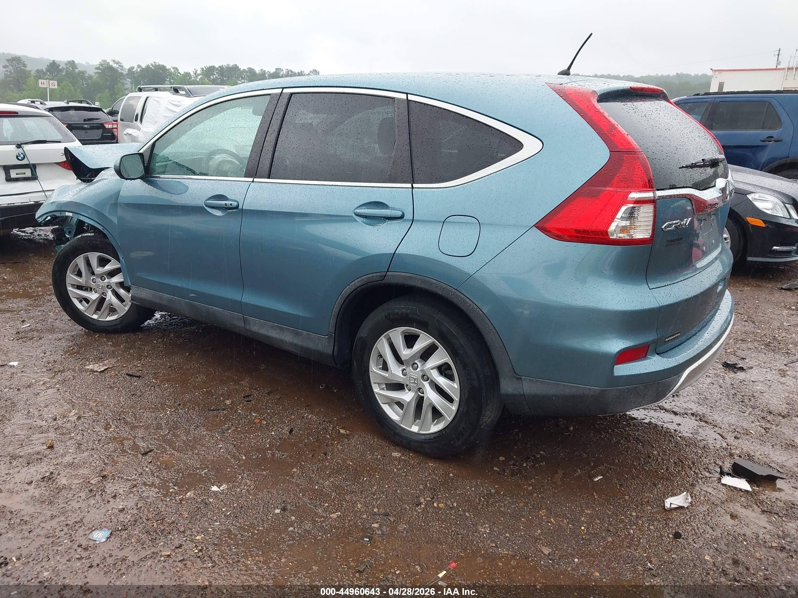 2015 Honda Cr-v Ex Light Blue vin: 2HKRM3H54FH540850