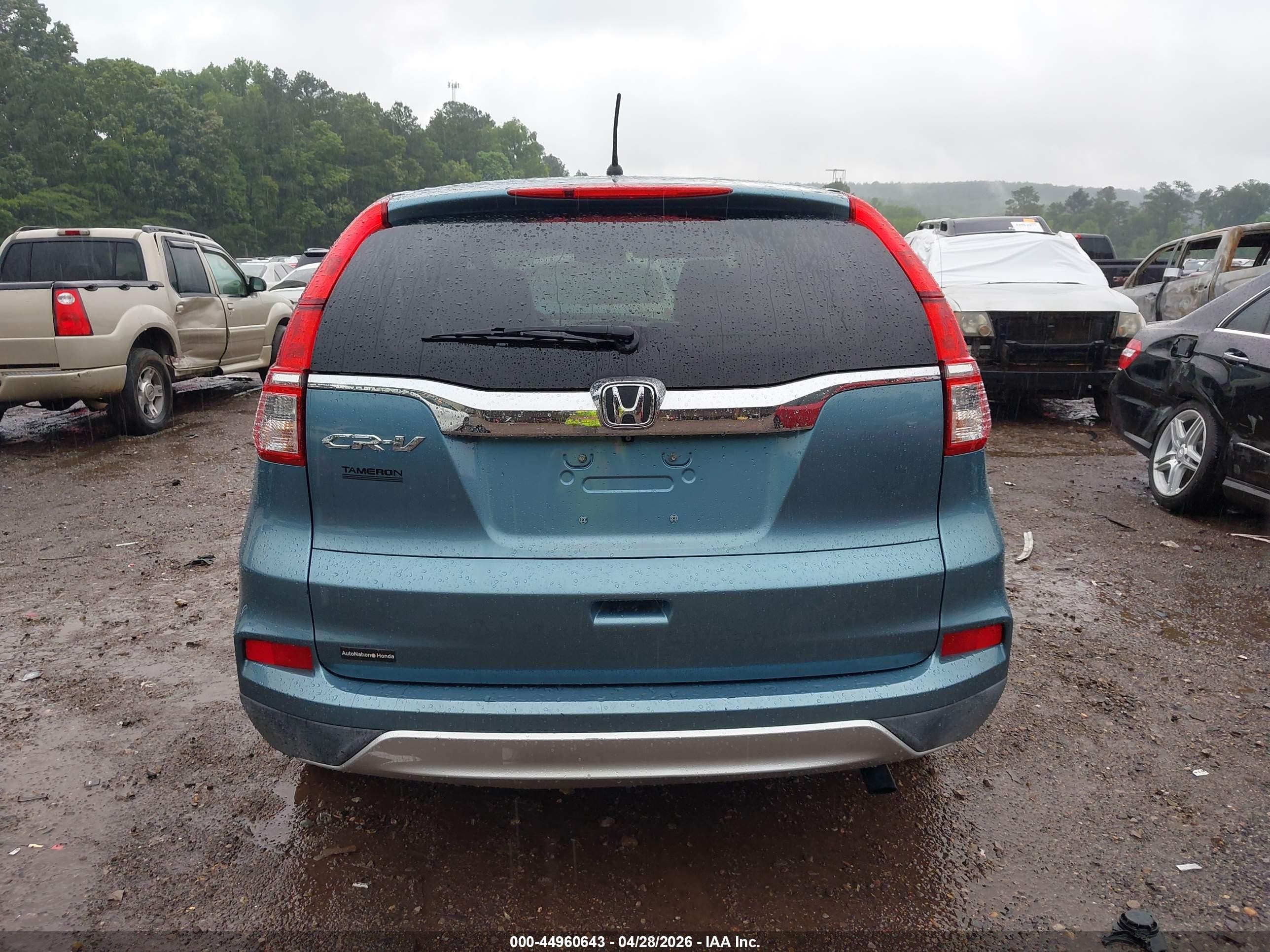 2015 Honda Cr-v Ex Light Blue vin: 2HKRM3H54FH540850