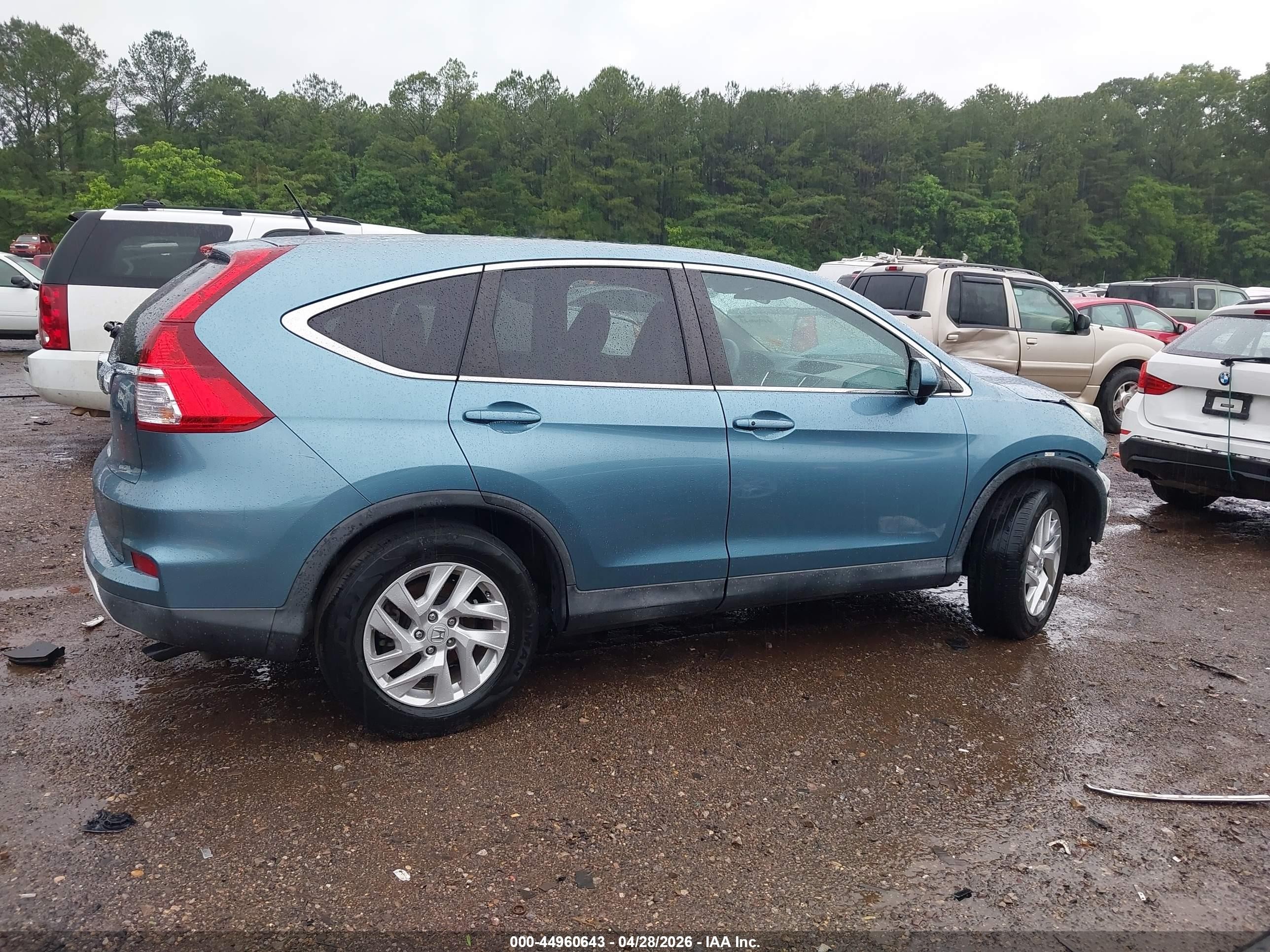2015 Honda Cr-v Ex Light Blue vin: 2HKRM3H54FH540850
