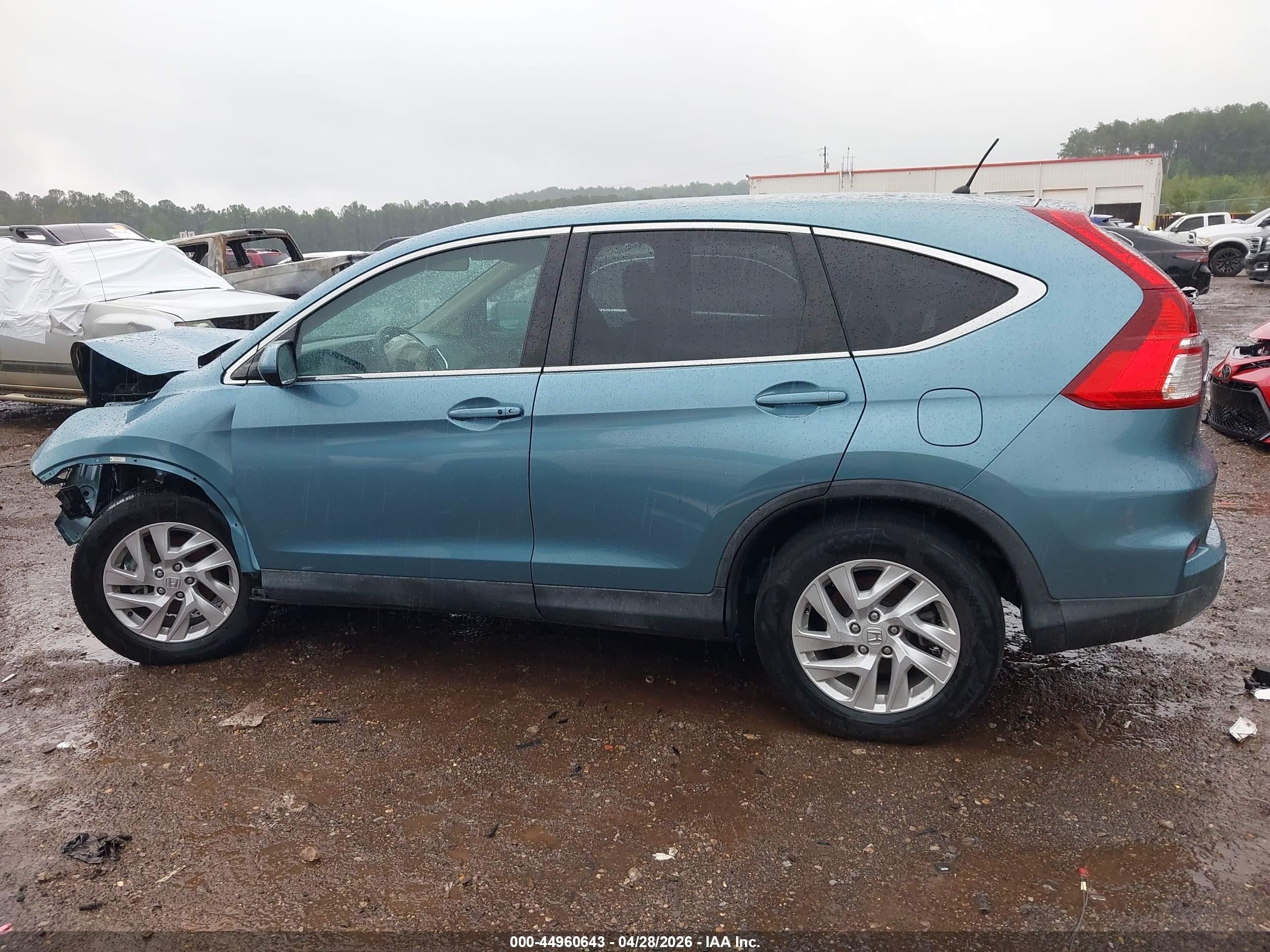 2015 Honda Cr-v Ex Light Blue vin: 2HKRM3H54FH540850