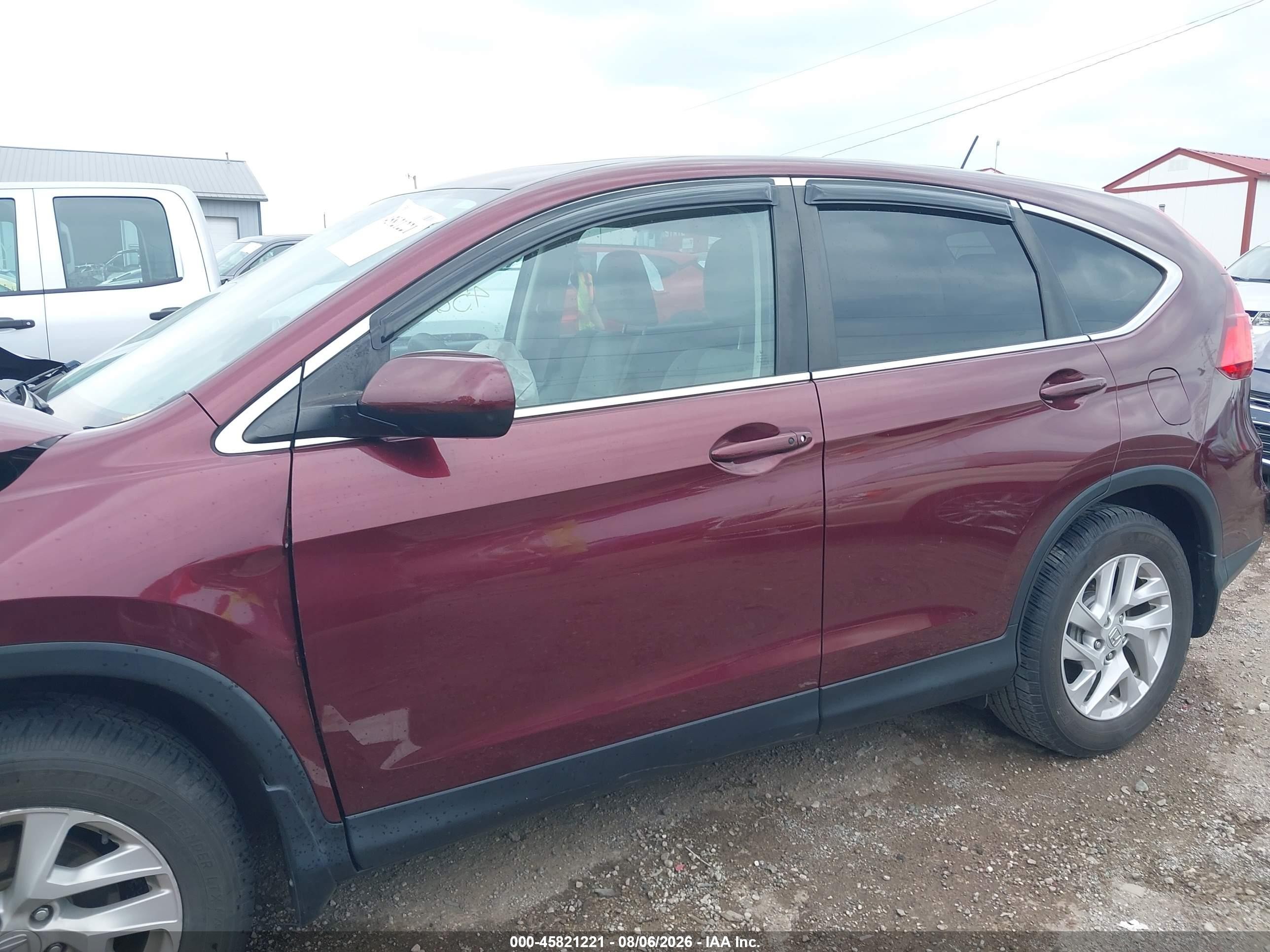 2015 Honda Cr-v Ex Burgundy vin: 2HKRM3H54FH544333