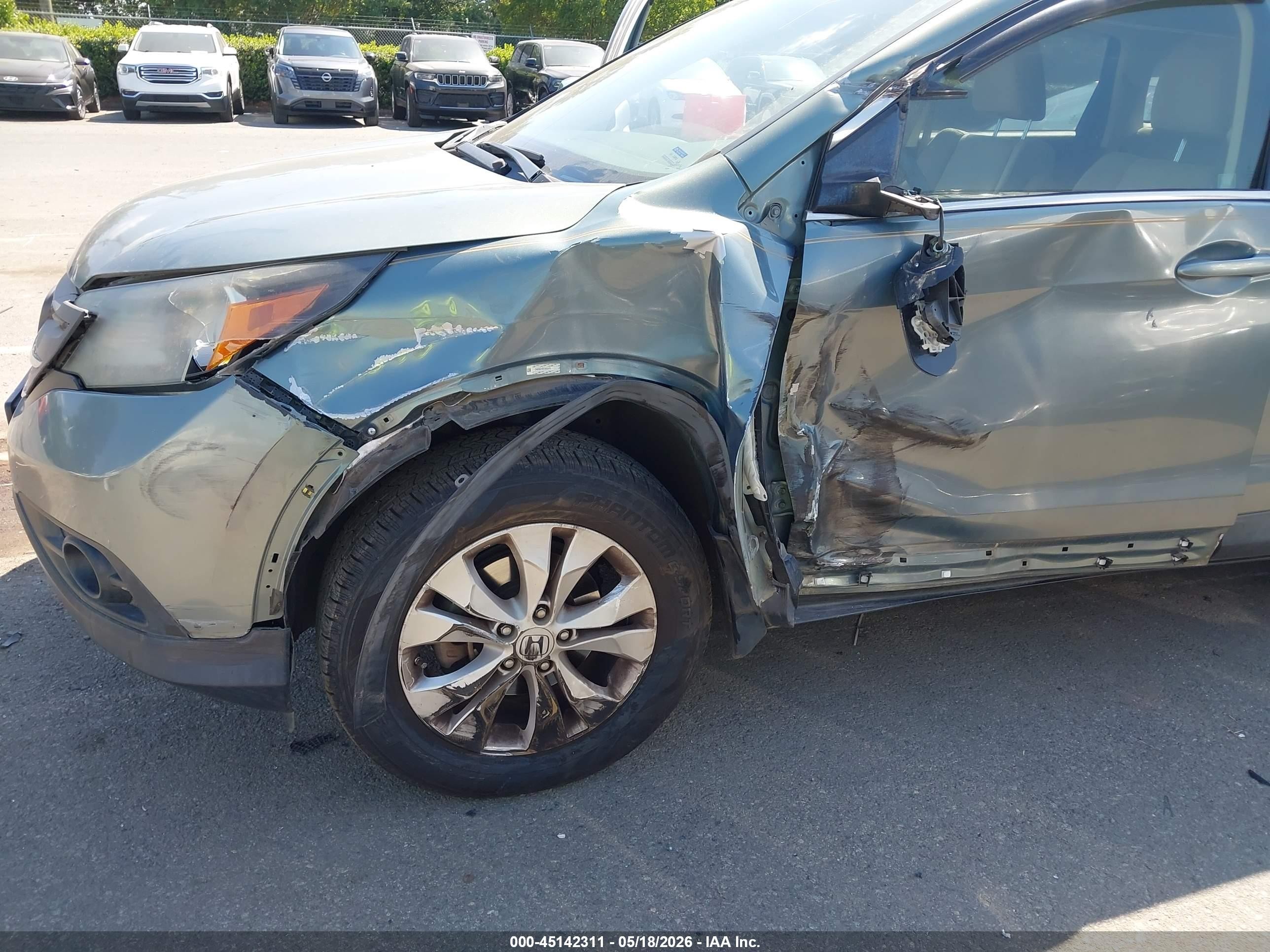 2012 Honda Cr-v Ex Green vin: 2HKRM3H55CH508176