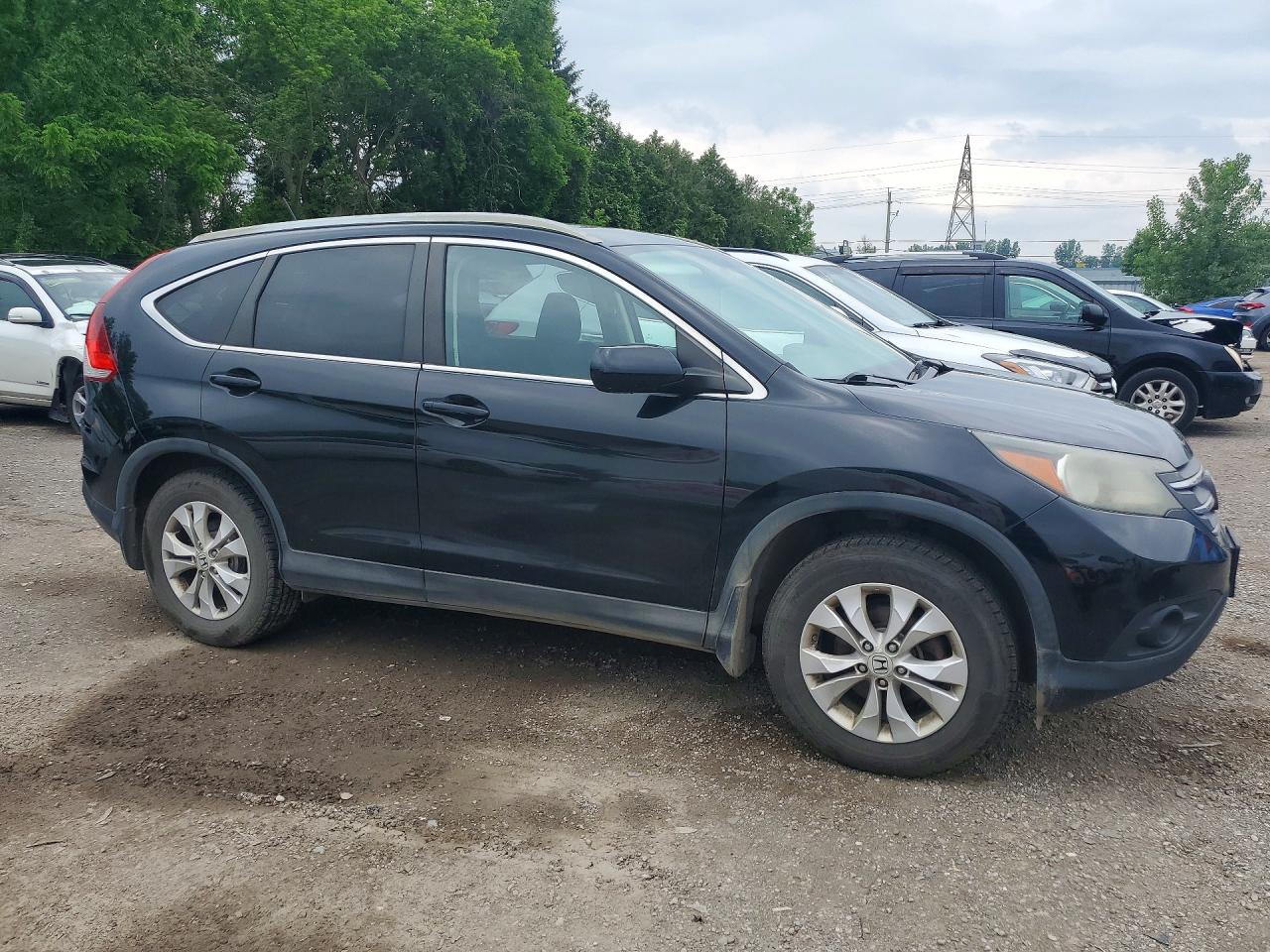 2013 Honda Cr-v Ex Black vin: 2HKRM3H55DH000369