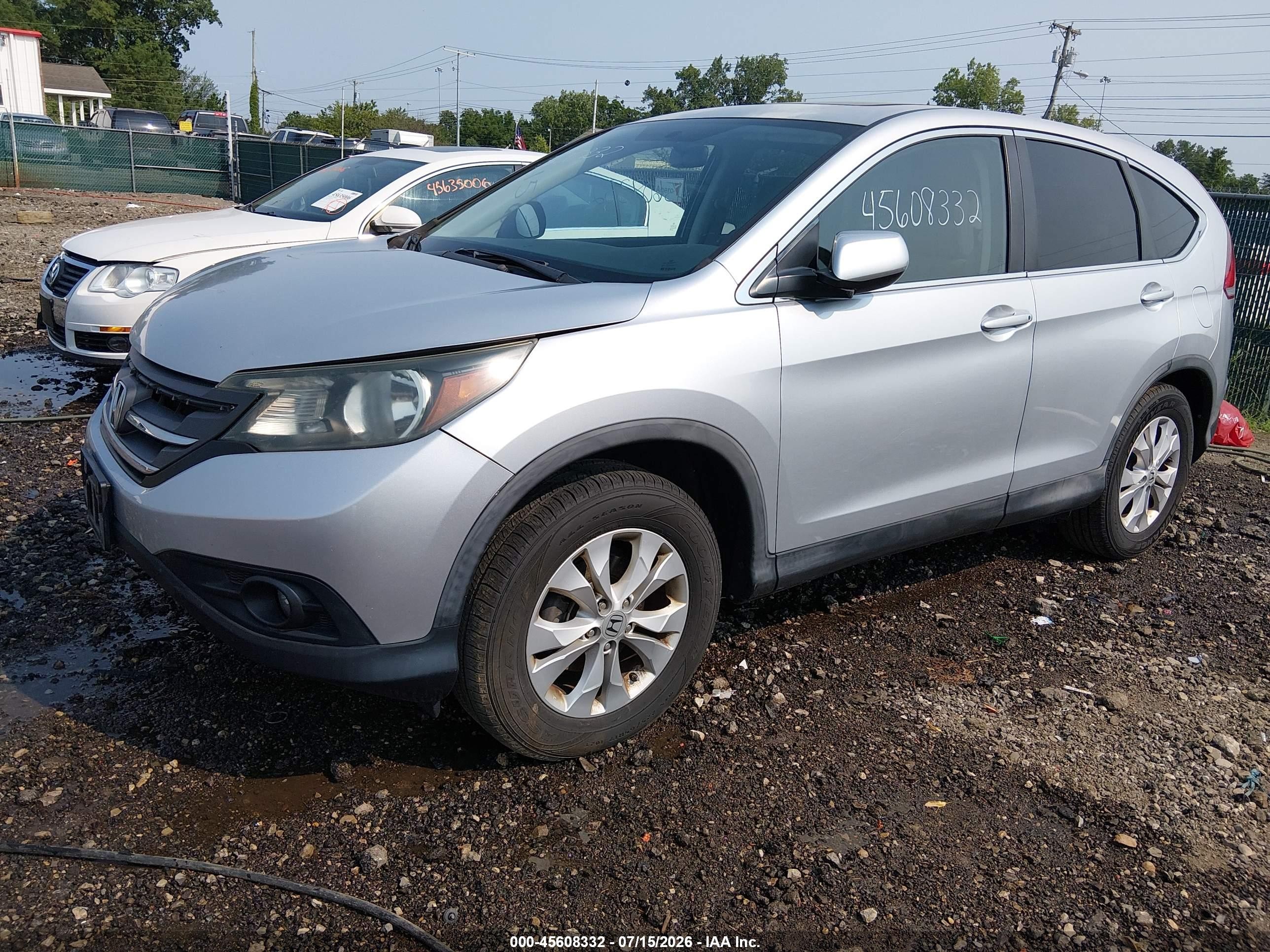 2013 Honda Cr-v Ex Silver vin: 2HKRM3H55DH511127