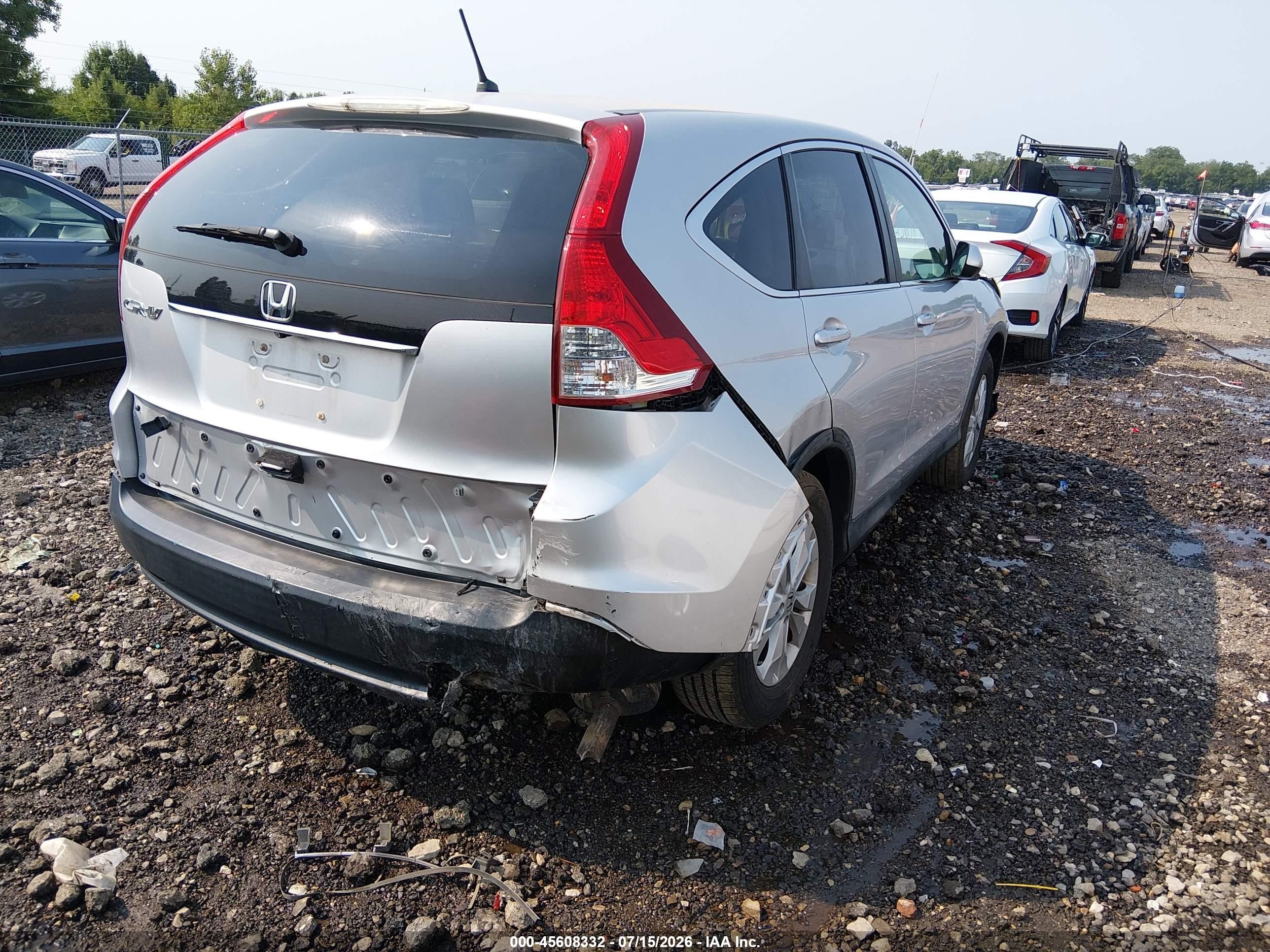 2013 Honda Cr-v Ex Silver vin: 2HKRM3H55DH511127