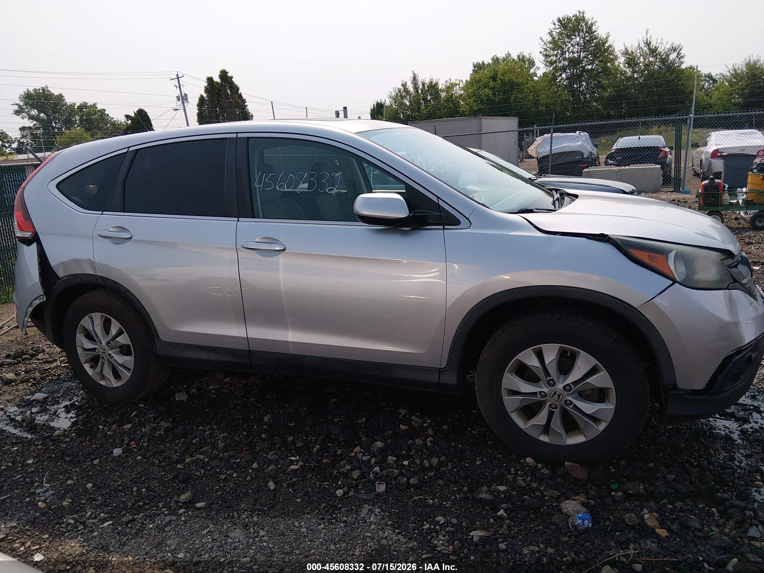 2013 Honda Cr-v Ex Silver vin: 2HKRM3H55DH511127