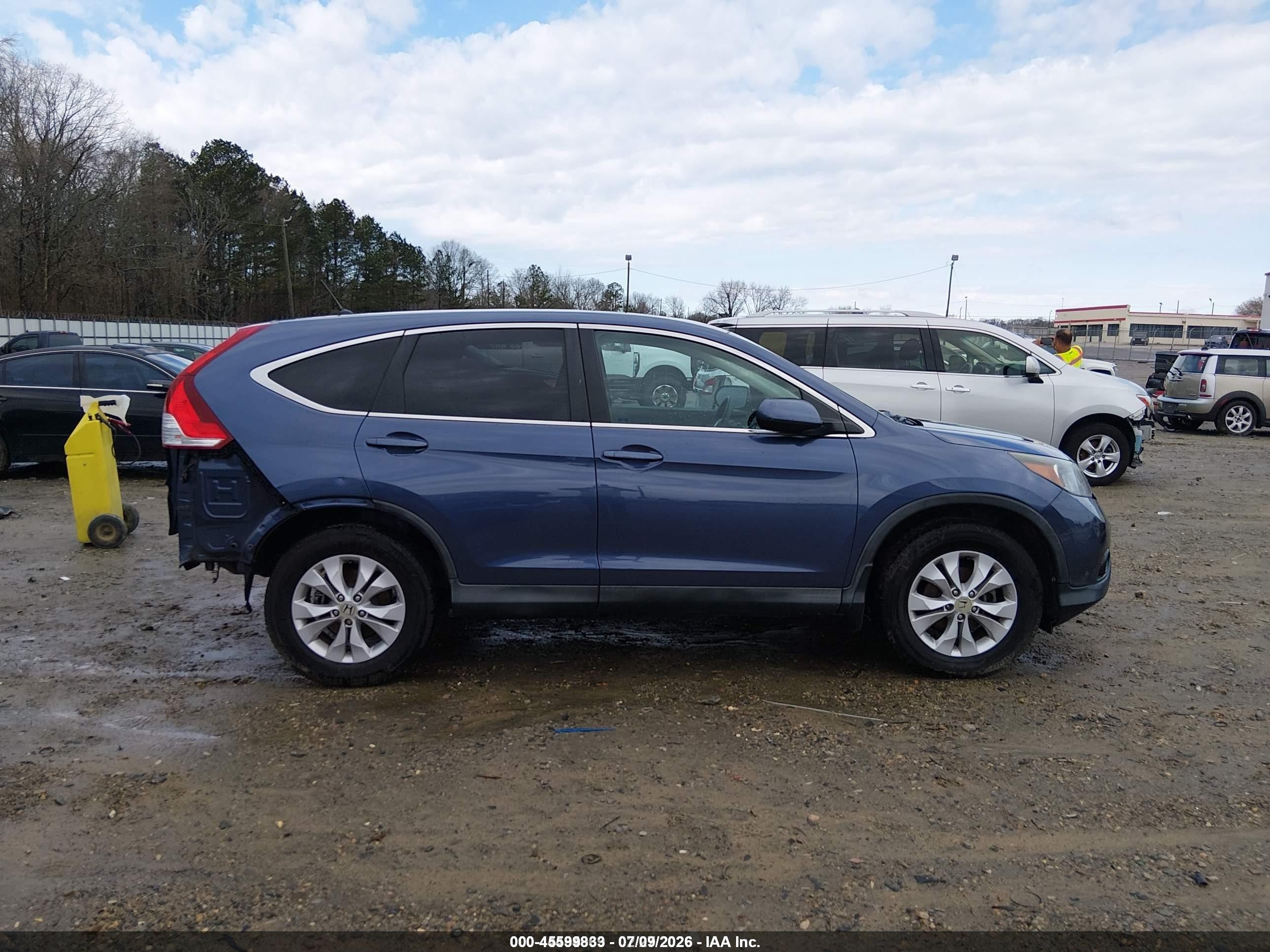2014 Honda Cr-v Ex Синий vin: 2HKRM3H55EH547417
