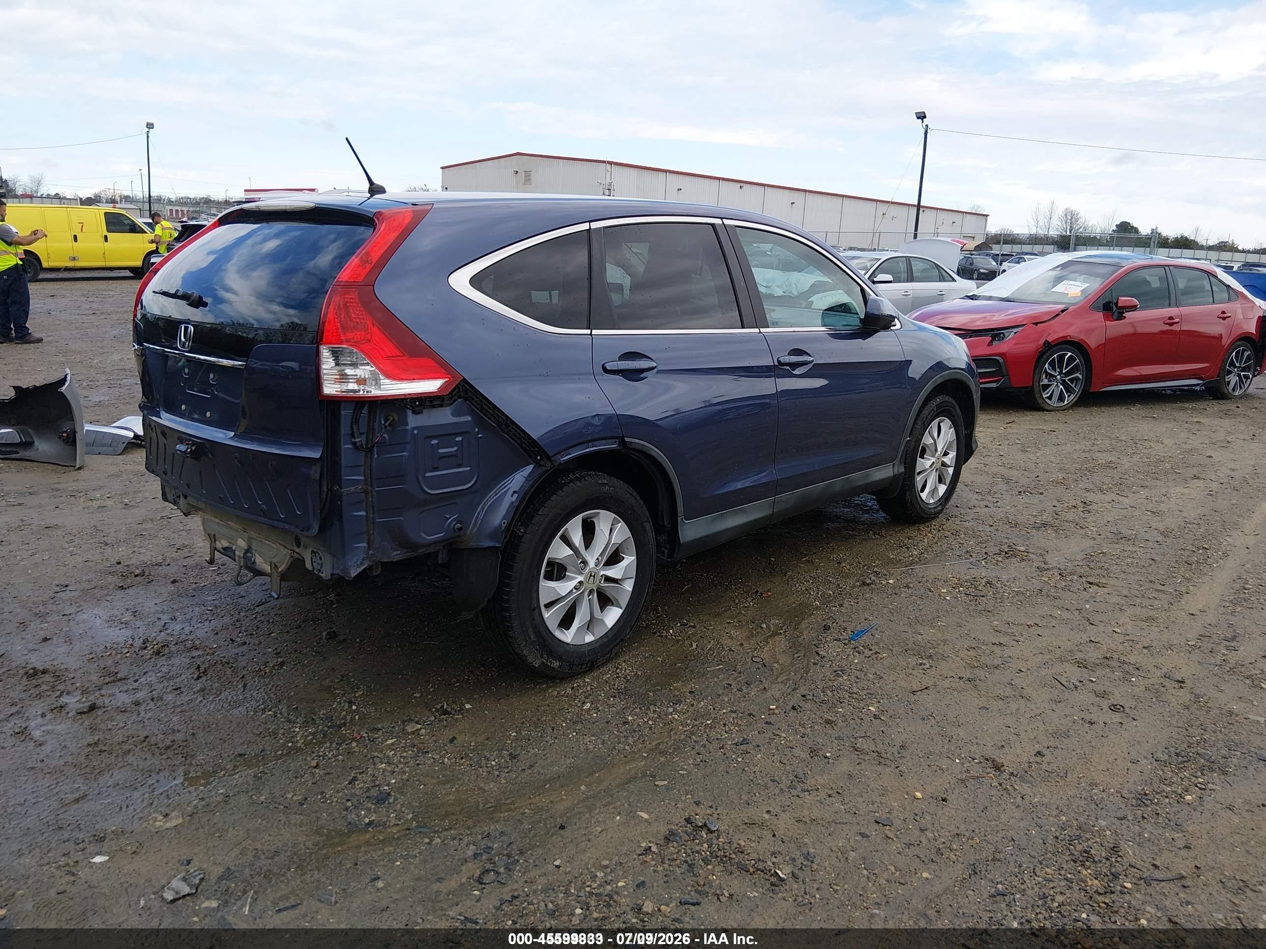 2014 Honda Cr-v Ex Синий vin: 2HKRM3H55EH547417