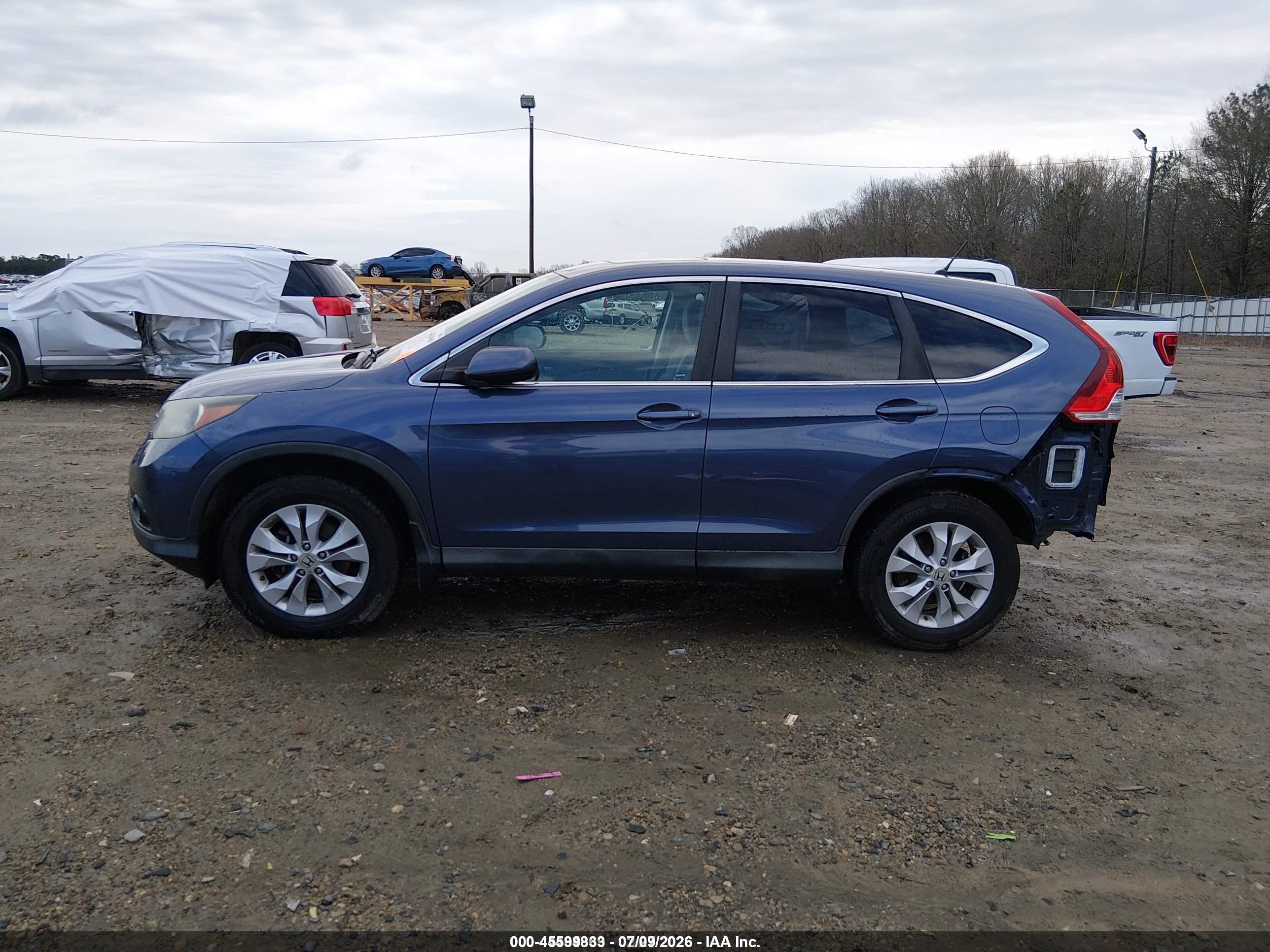 2014 Honda Cr-v Ex Синий vin: 2HKRM3H55EH547417