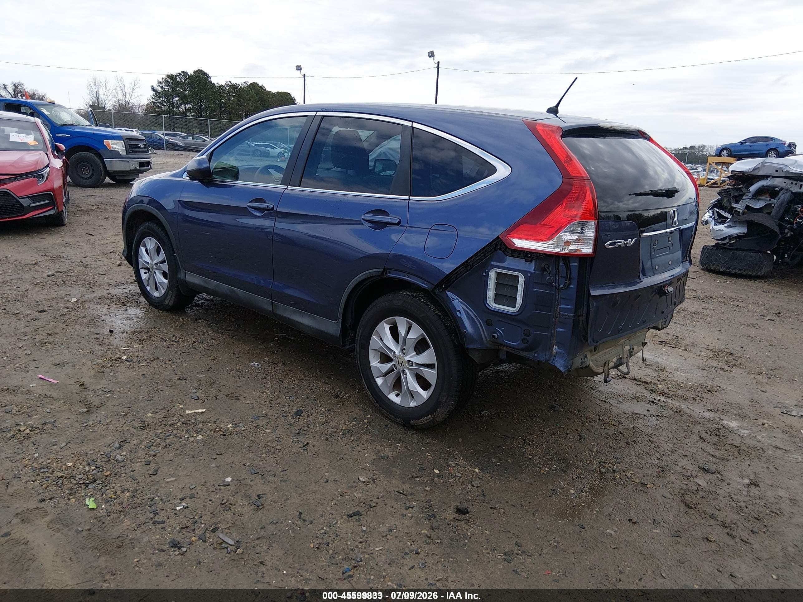 2014 Honda Cr-v Ex Синий vin: 2HKRM3H55EH547417