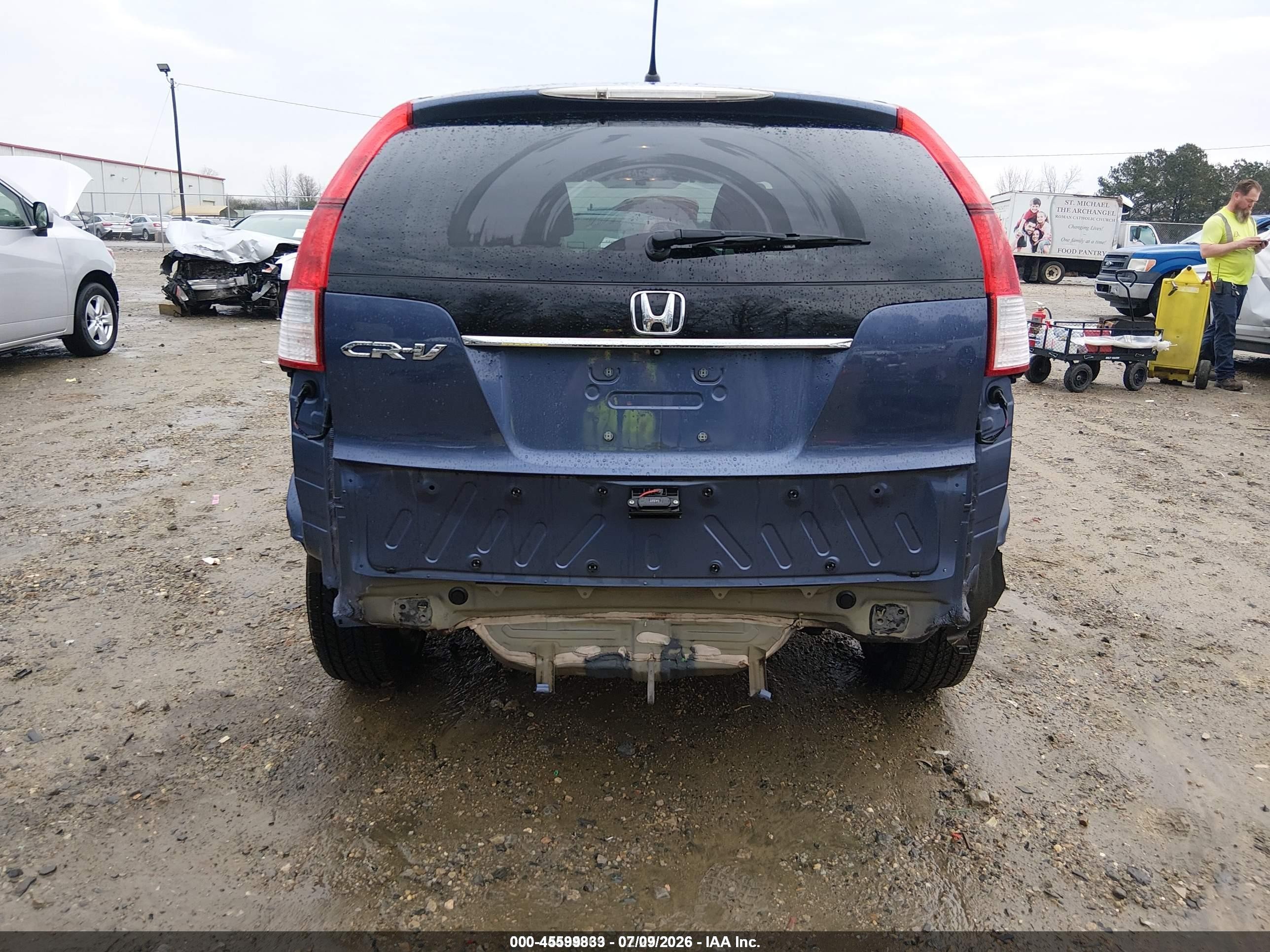 2014 Honda Cr-v Ex Синий vin: 2HKRM3H55EH547417
