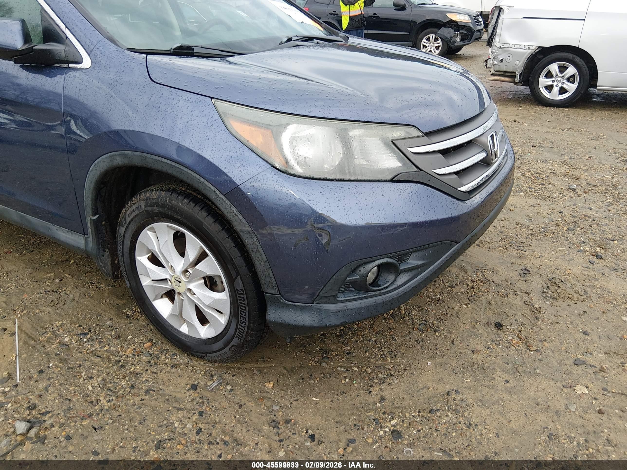 2014 Honda Cr-v Ex Синий vin: 2HKRM3H55EH547417