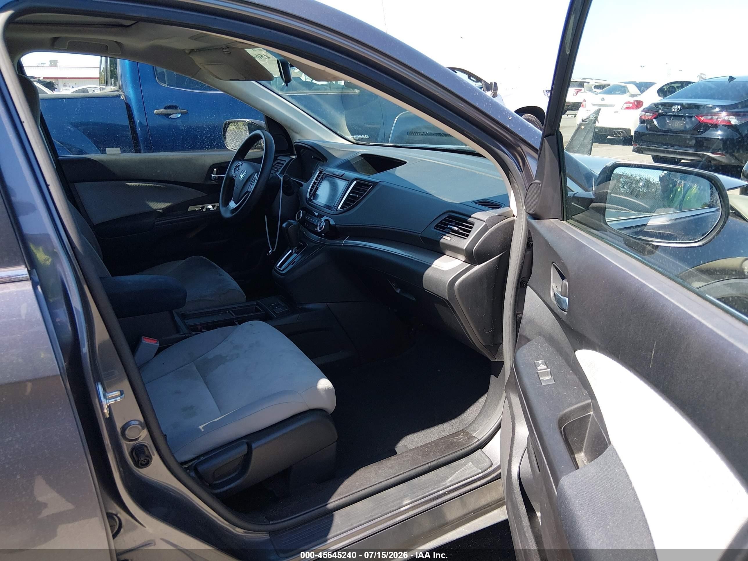 2015 Honda Cr-v Ex Gray vin: 2HKRM3H55FH507503