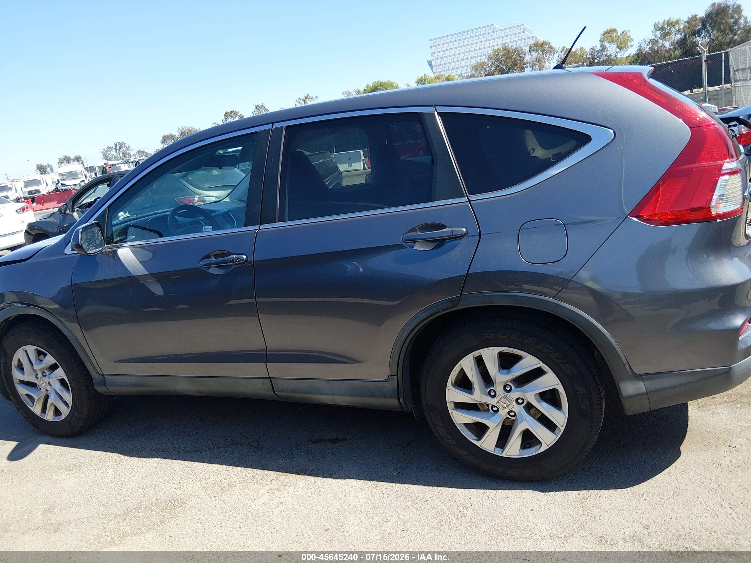 2015 Honda Cr-v Ex Gray vin: 2HKRM3H55FH507503