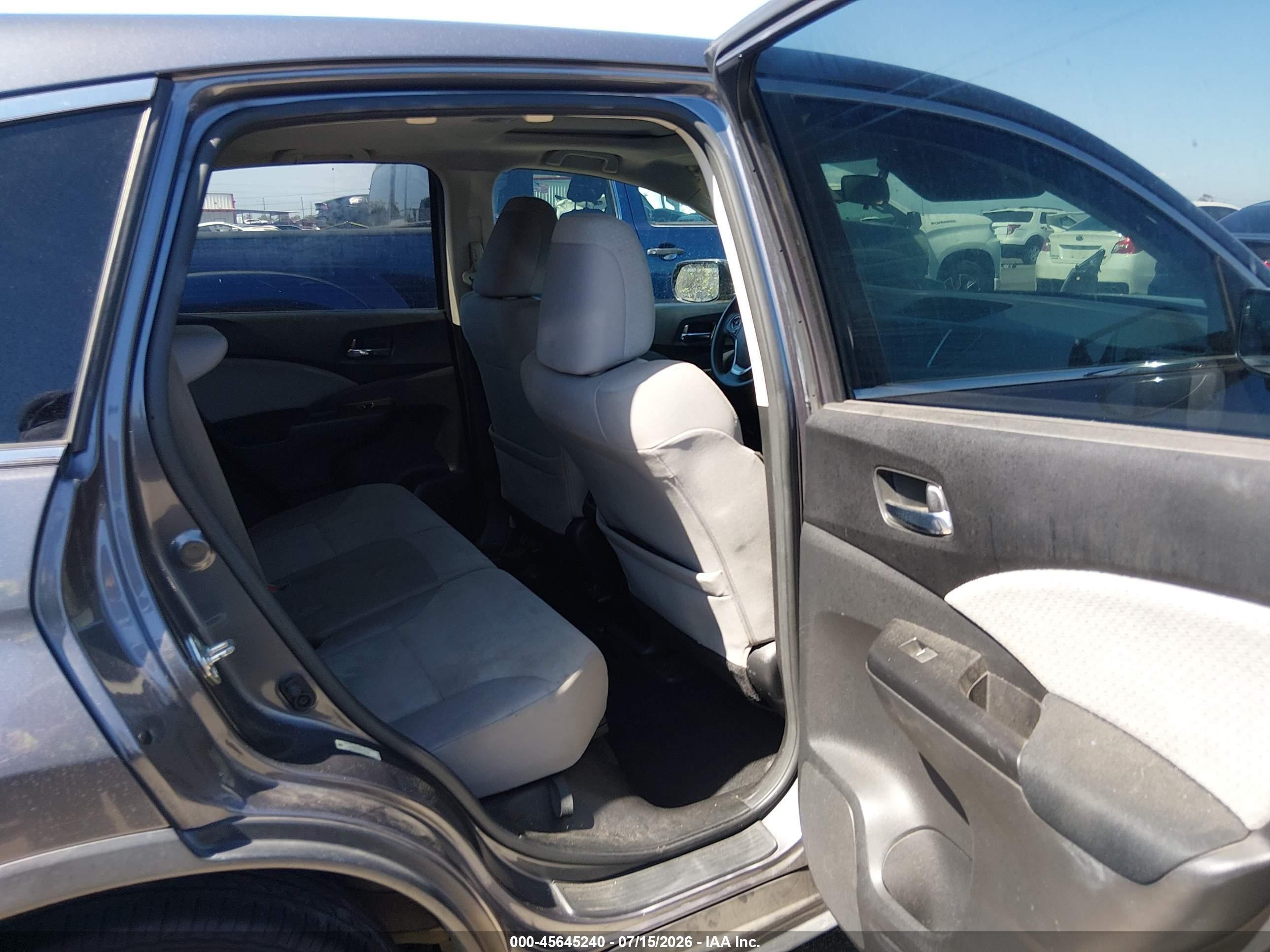 2015 Honda Cr-v Ex Gray vin: 2HKRM3H55FH507503