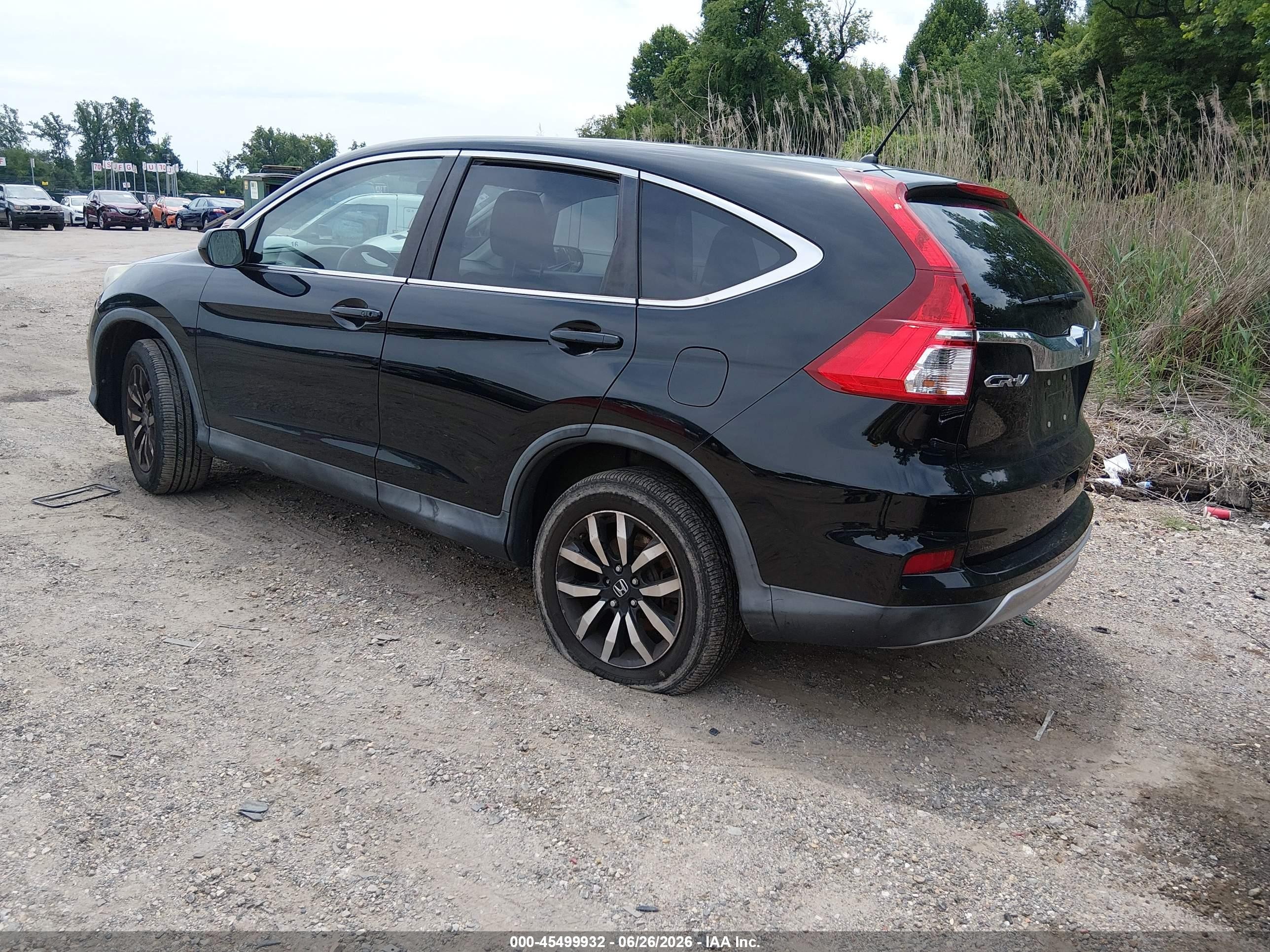 2015 Honda Cr-v Ex Black vin: 2HKRM3H55FH514628