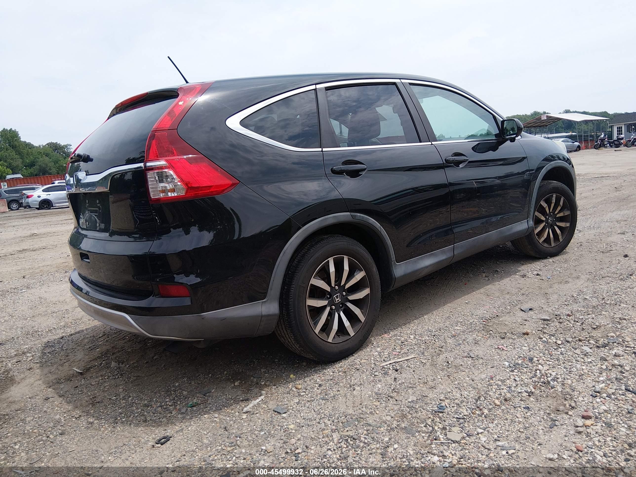 2015 Honda Cr-v Ex Black vin: 2HKRM3H55FH514628