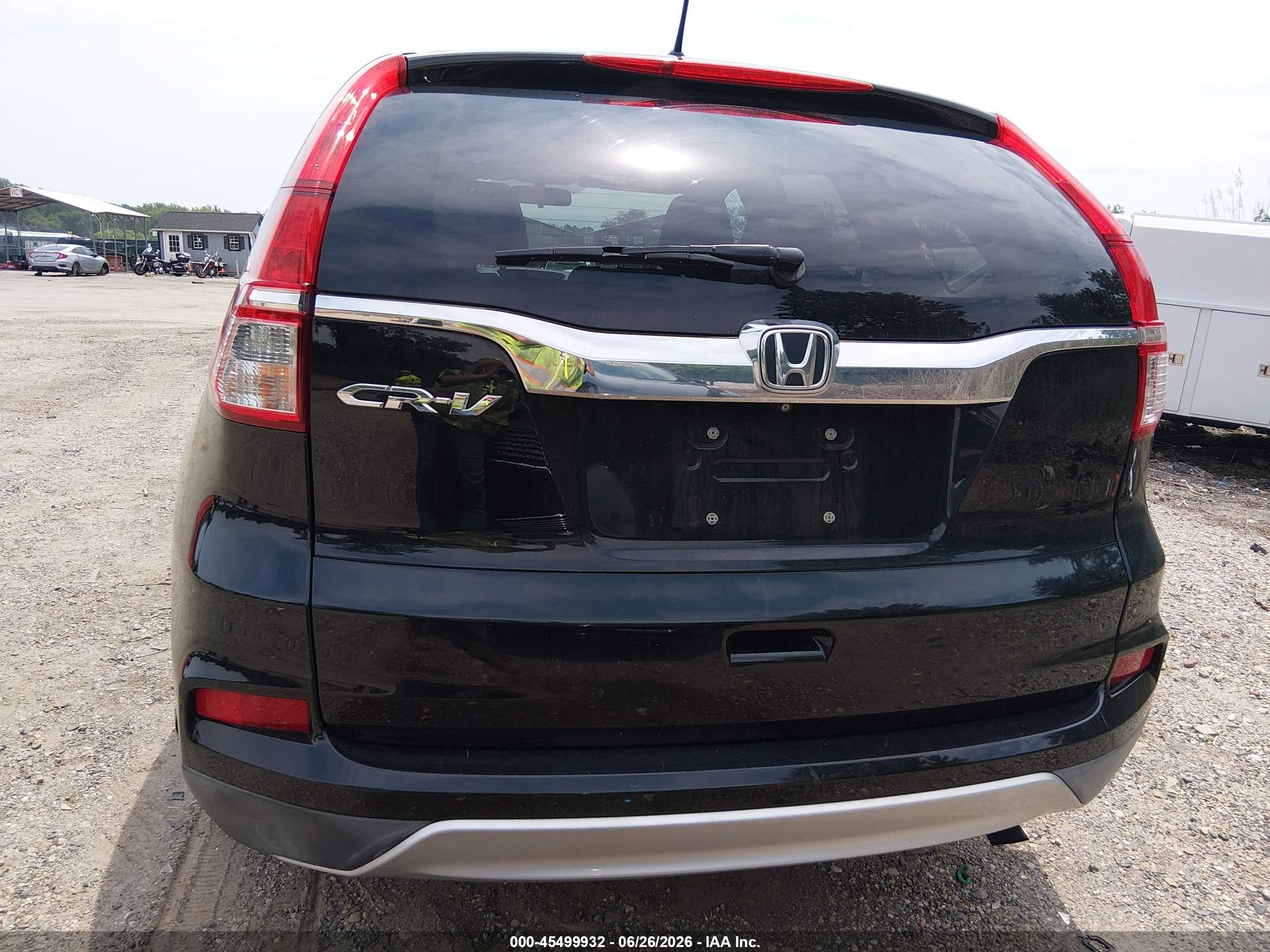 2015 Honda Cr-v Ex Black vin: 2HKRM3H55FH514628