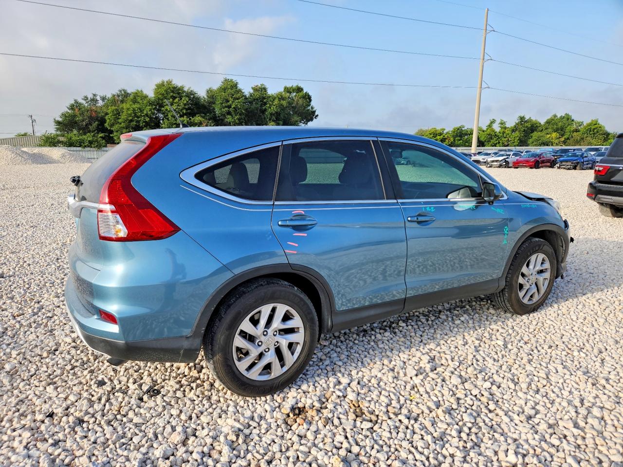 2015 Honda Cr-v Ex Blue vin: 2HKRM3H55FH523538