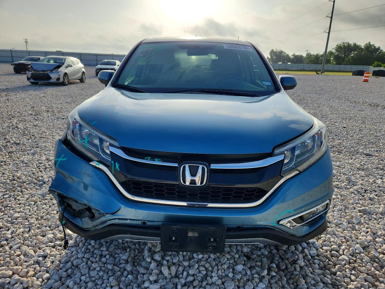 2015 Honda Cr-v Ex Blue vin: 2HKRM3H55FH523538