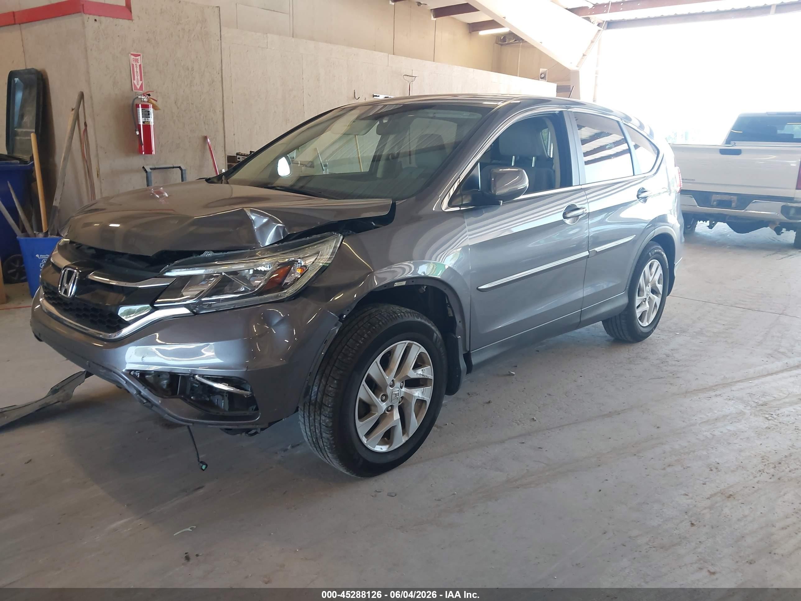 2015 Honda Cr-v Ex Gray vin: 2HKRM3H55FH538573