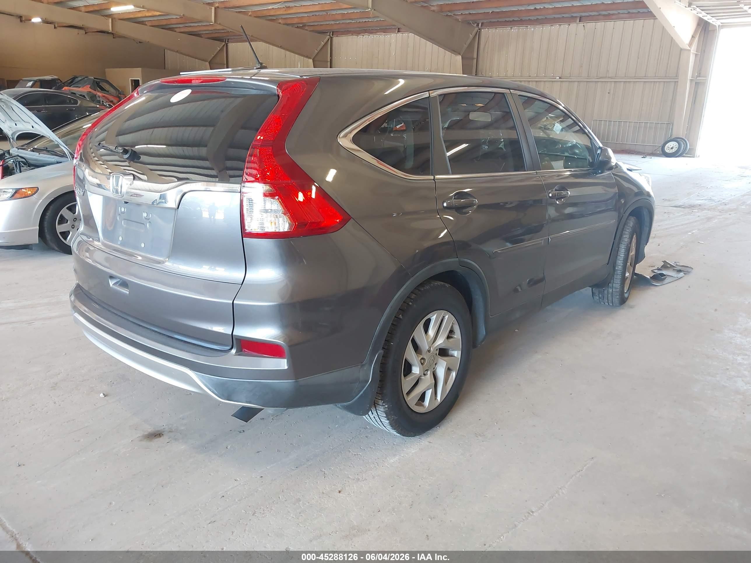 2015 Honda Cr-v Ex Gray vin: 2HKRM3H55FH538573