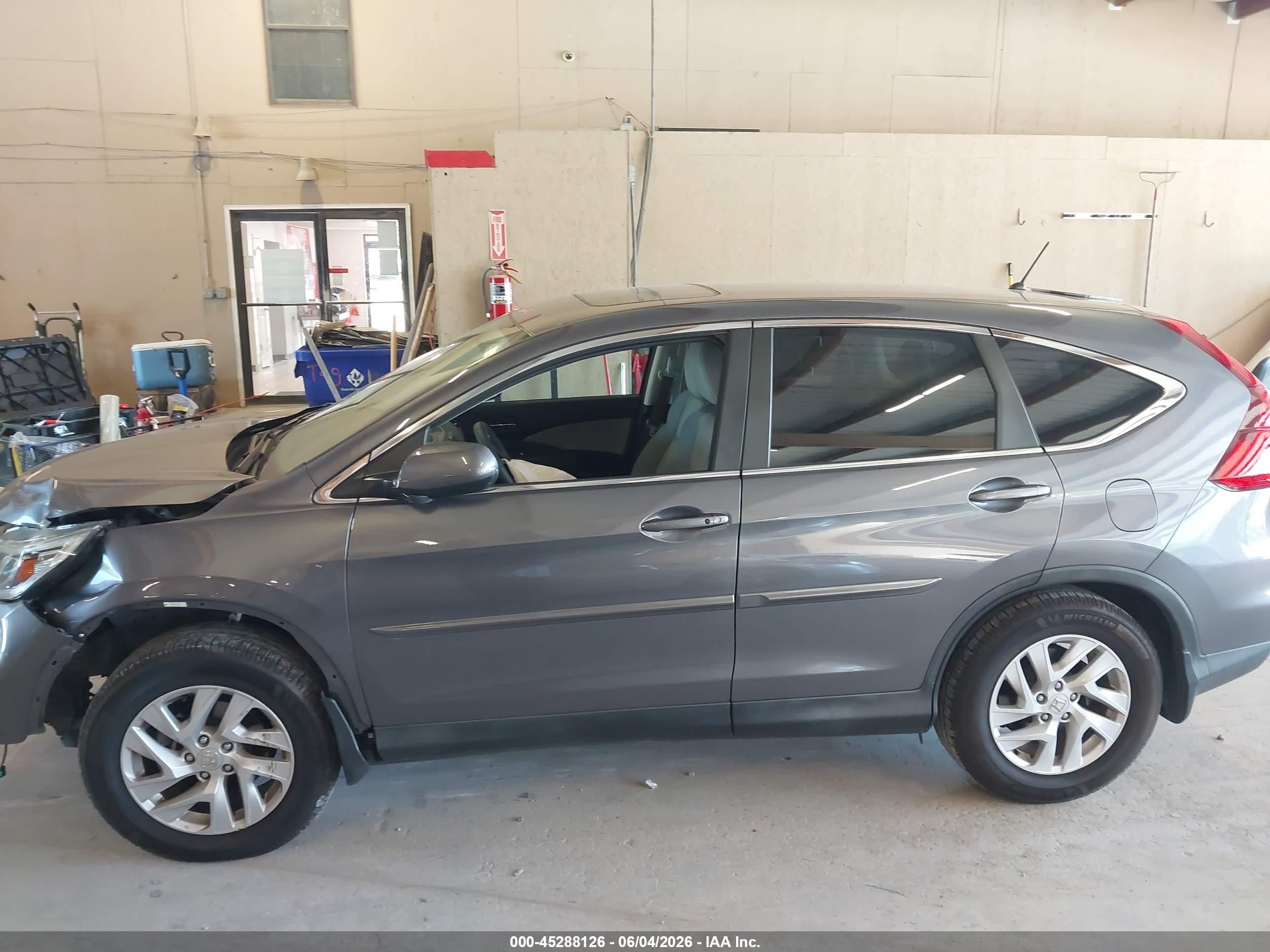2015 Honda Cr-v Ex Gray vin: 2HKRM3H55FH538573